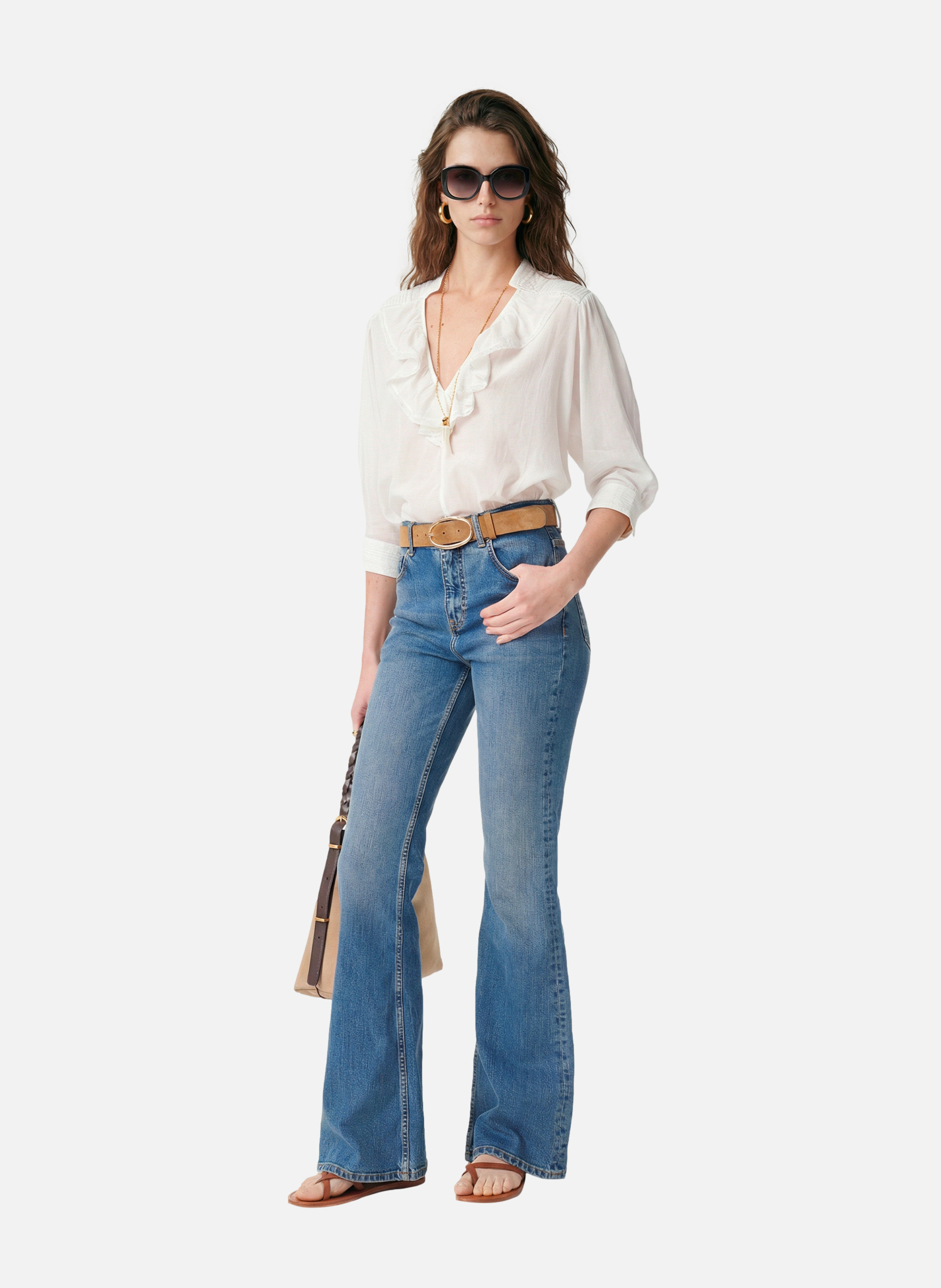 Blouse grenet VANESSA BRUNO Blanc