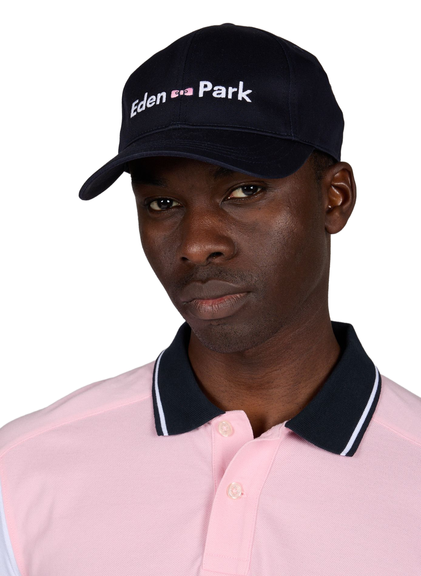 Casquette à broderie logo en twill de coton EDEN PARK Bleu