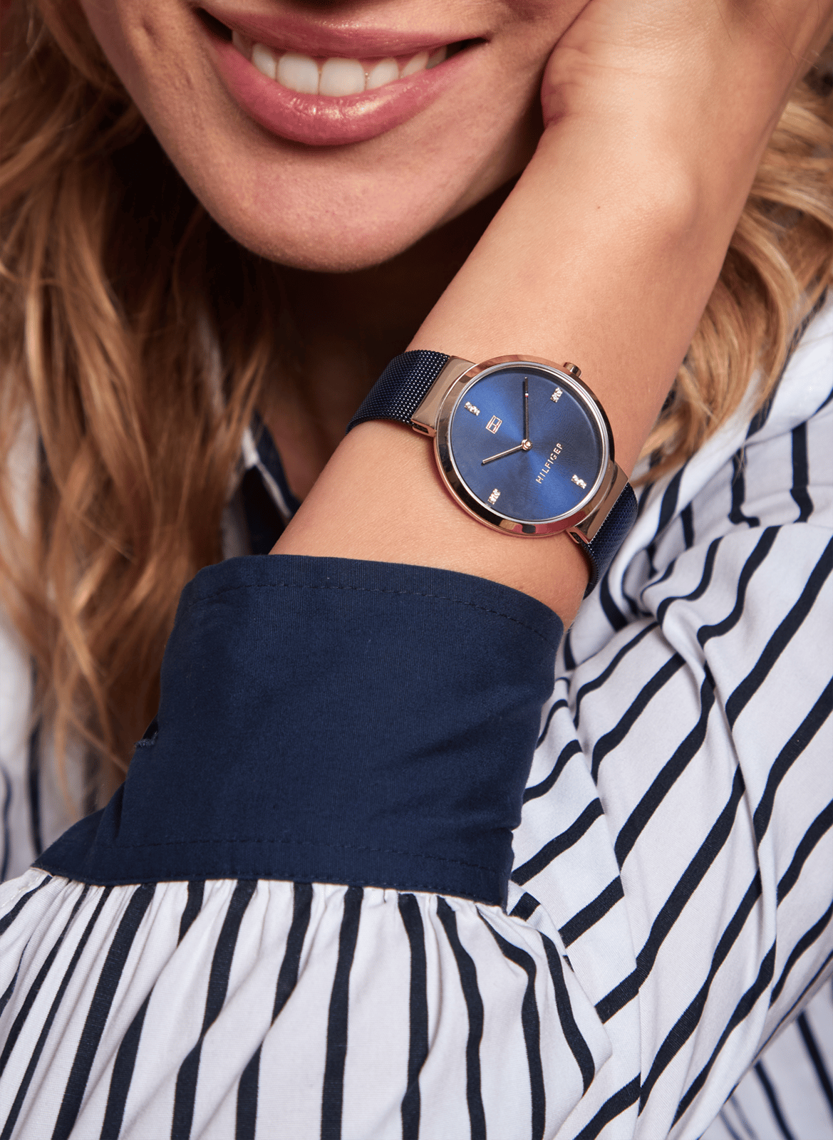 Liberty stainless steel quartz watch TOMMY HILFIGER MONTRES Blue