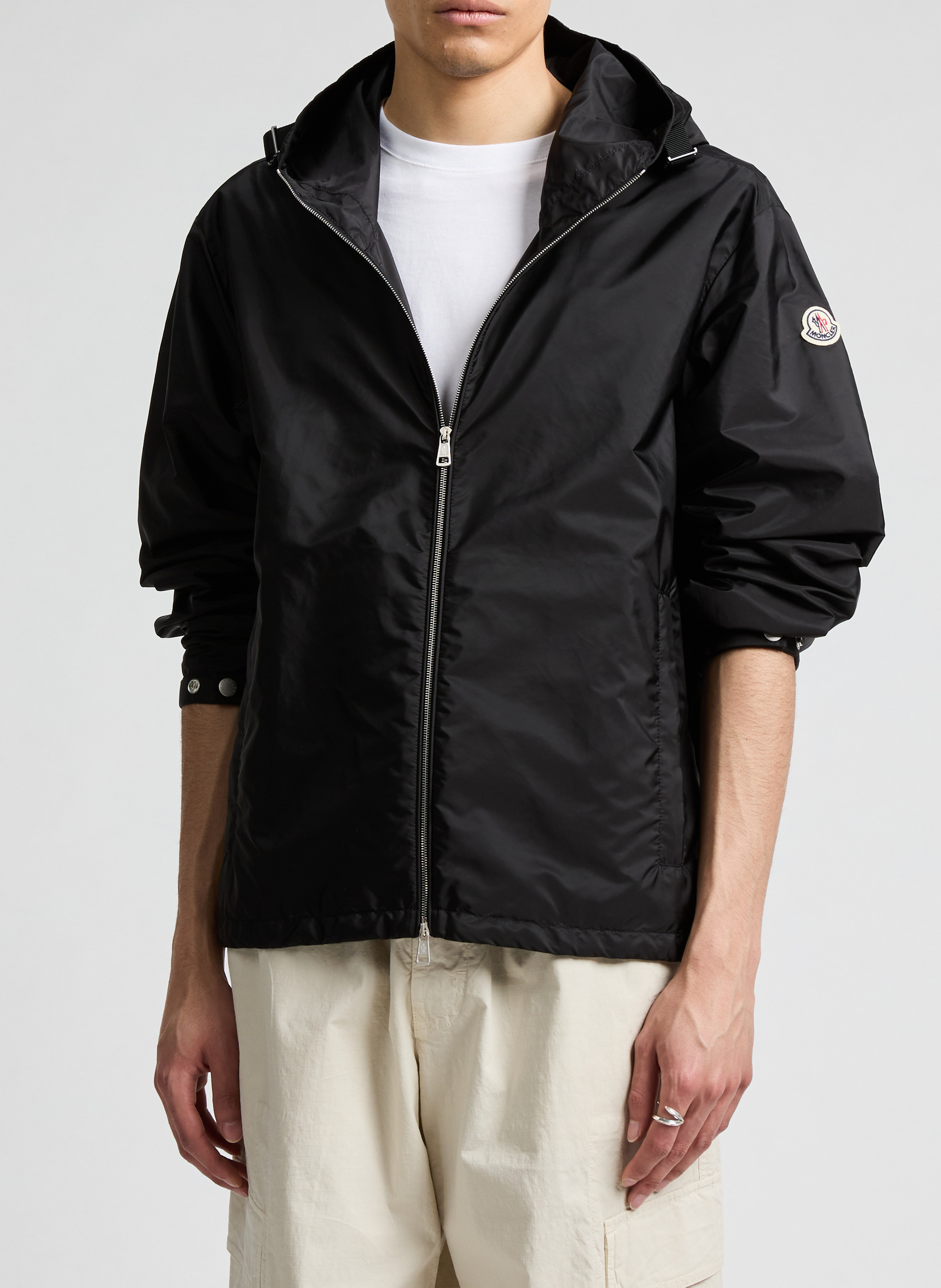 Veste coupe-vent uni MONCLER Noir