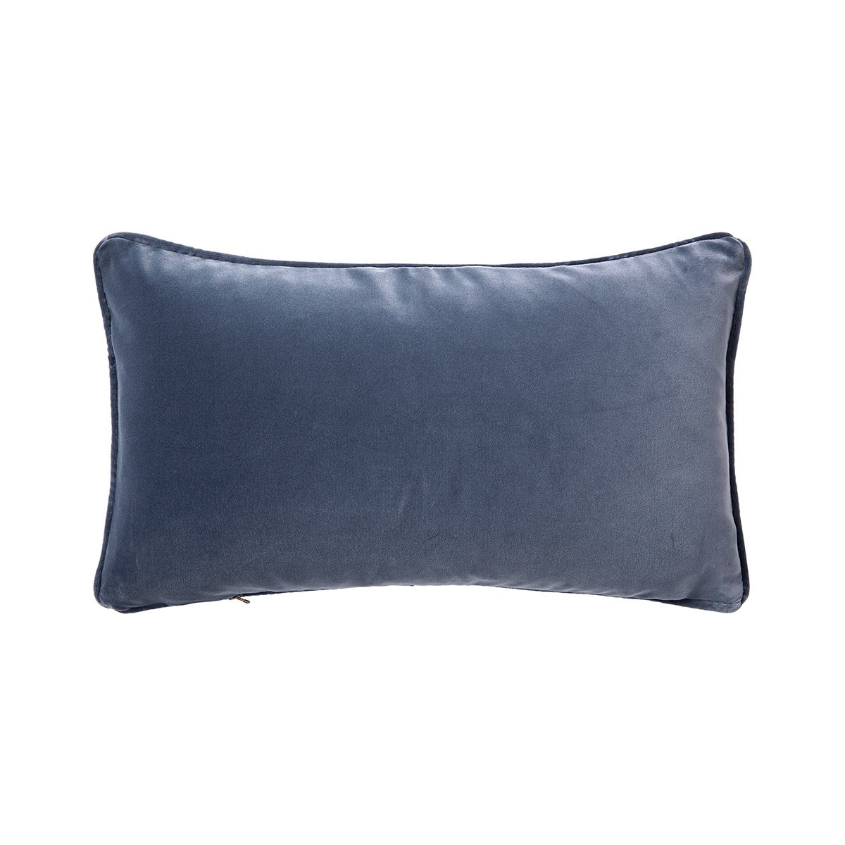 Housse de coussin en velours, divan YVES DELORME Bleu