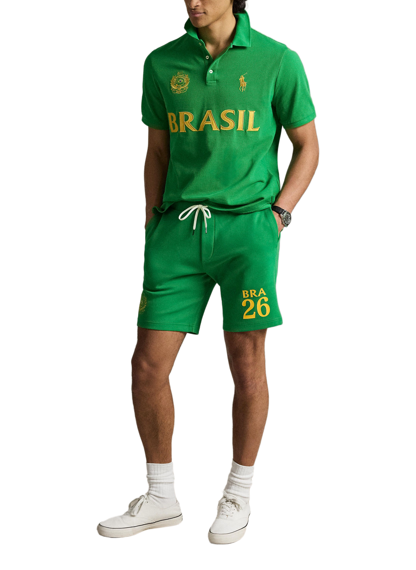 Brazil Cotton Rugby Polo POLO RALPH LAUREN Green