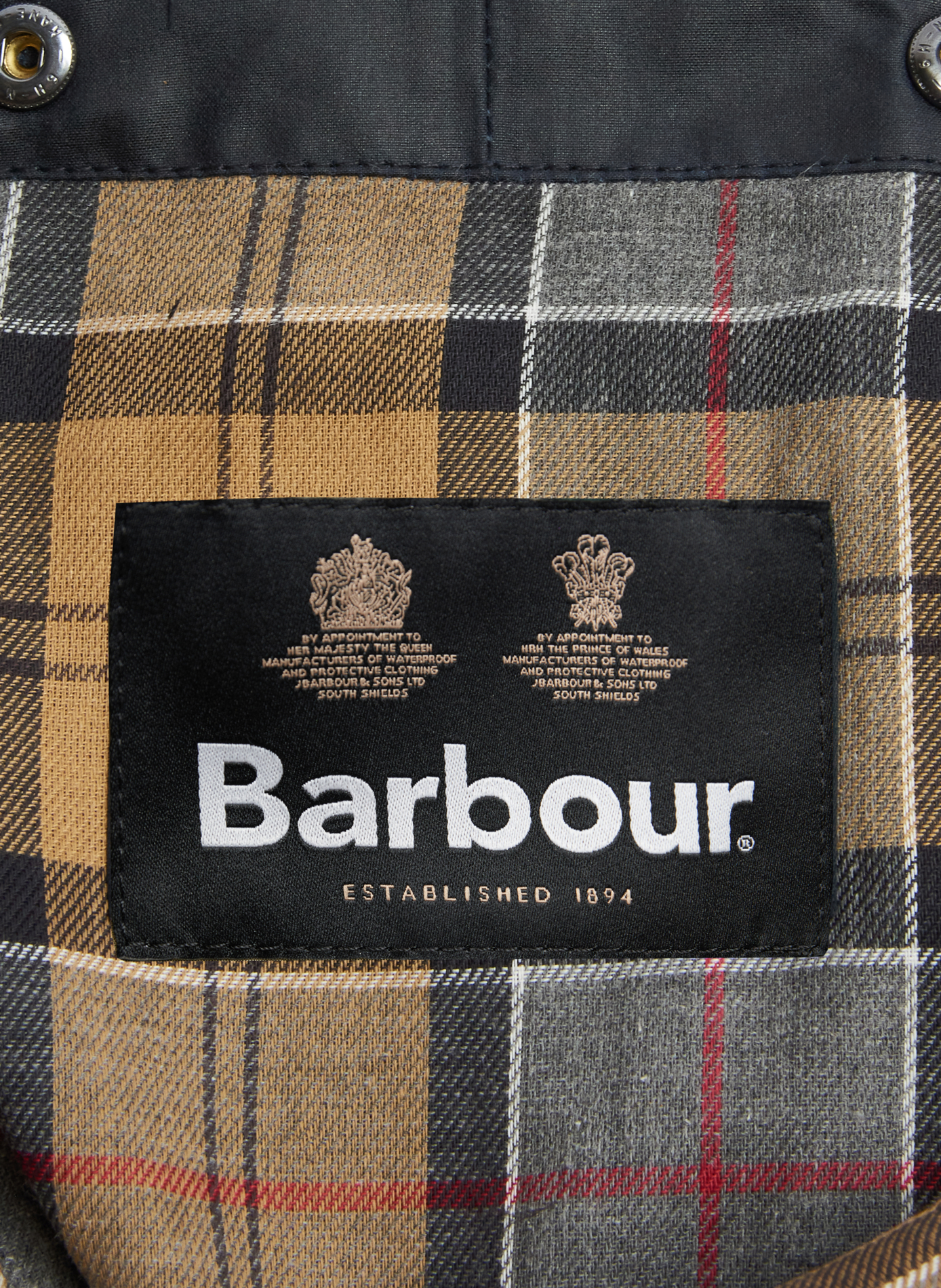 Cotton Wax Barbour Hood BARBOUR Blue