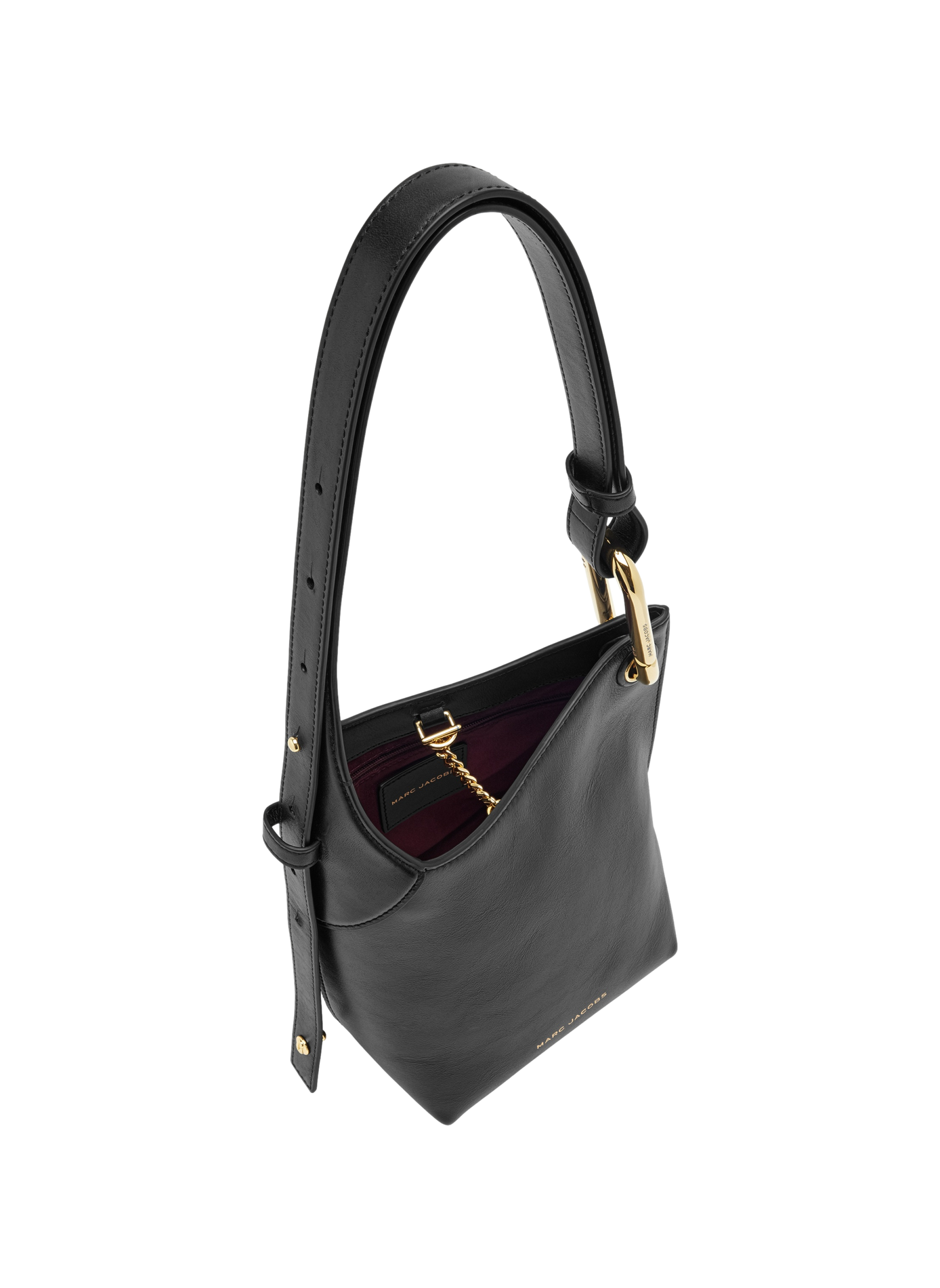 The Scene Bucket leather shoulder bag MARC JACOBS Black