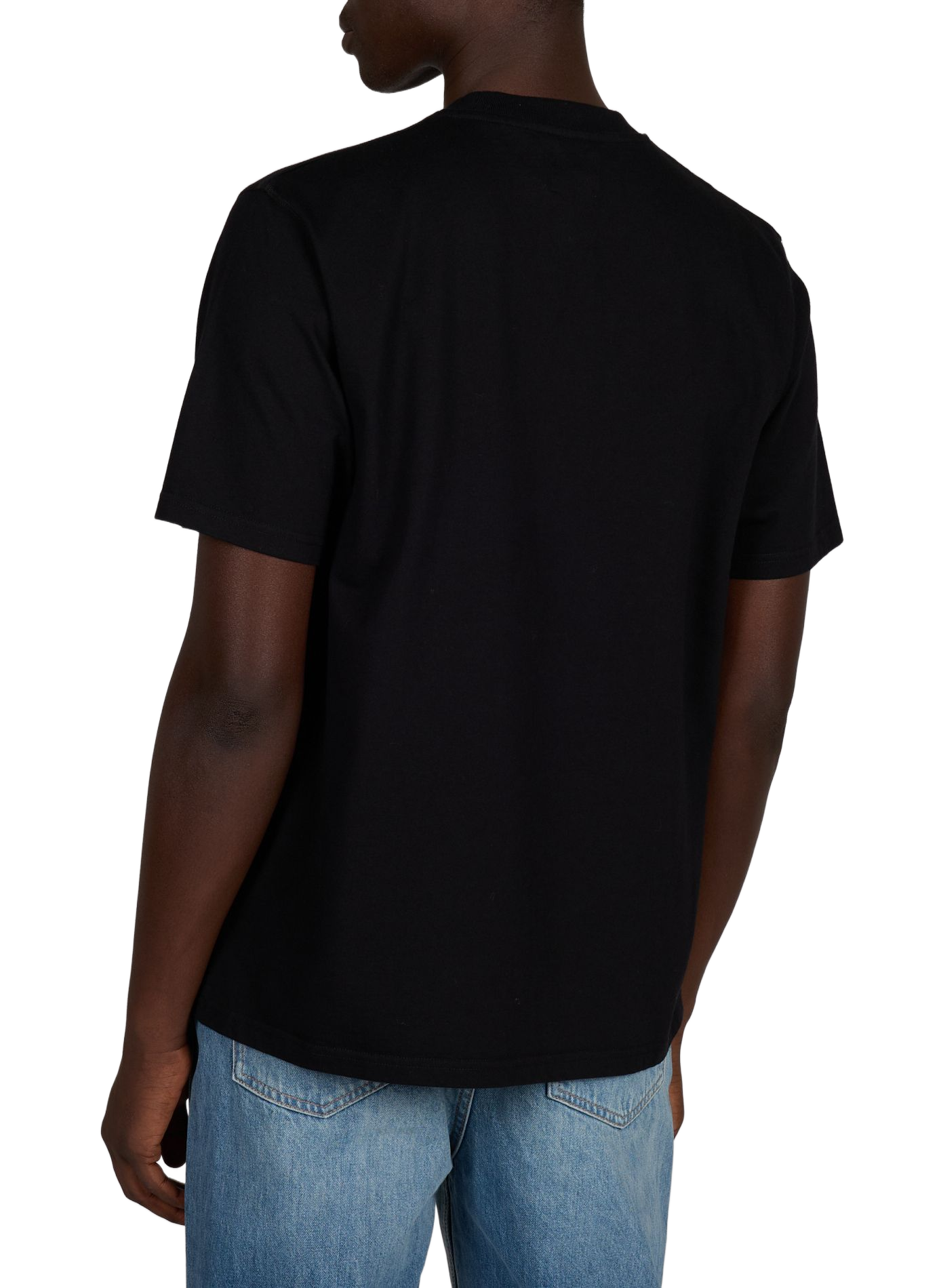 Straight round-neck t-shirt in screen-printed cotton. ARTE ANTWERP Black