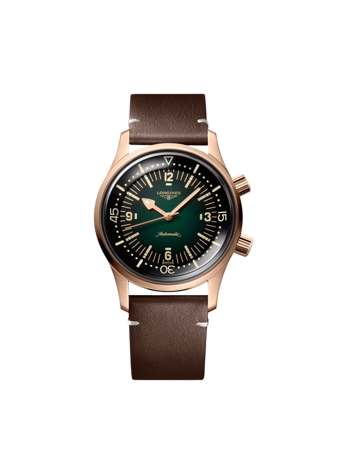 Montre automatique The Longines Legend Diver en cuir