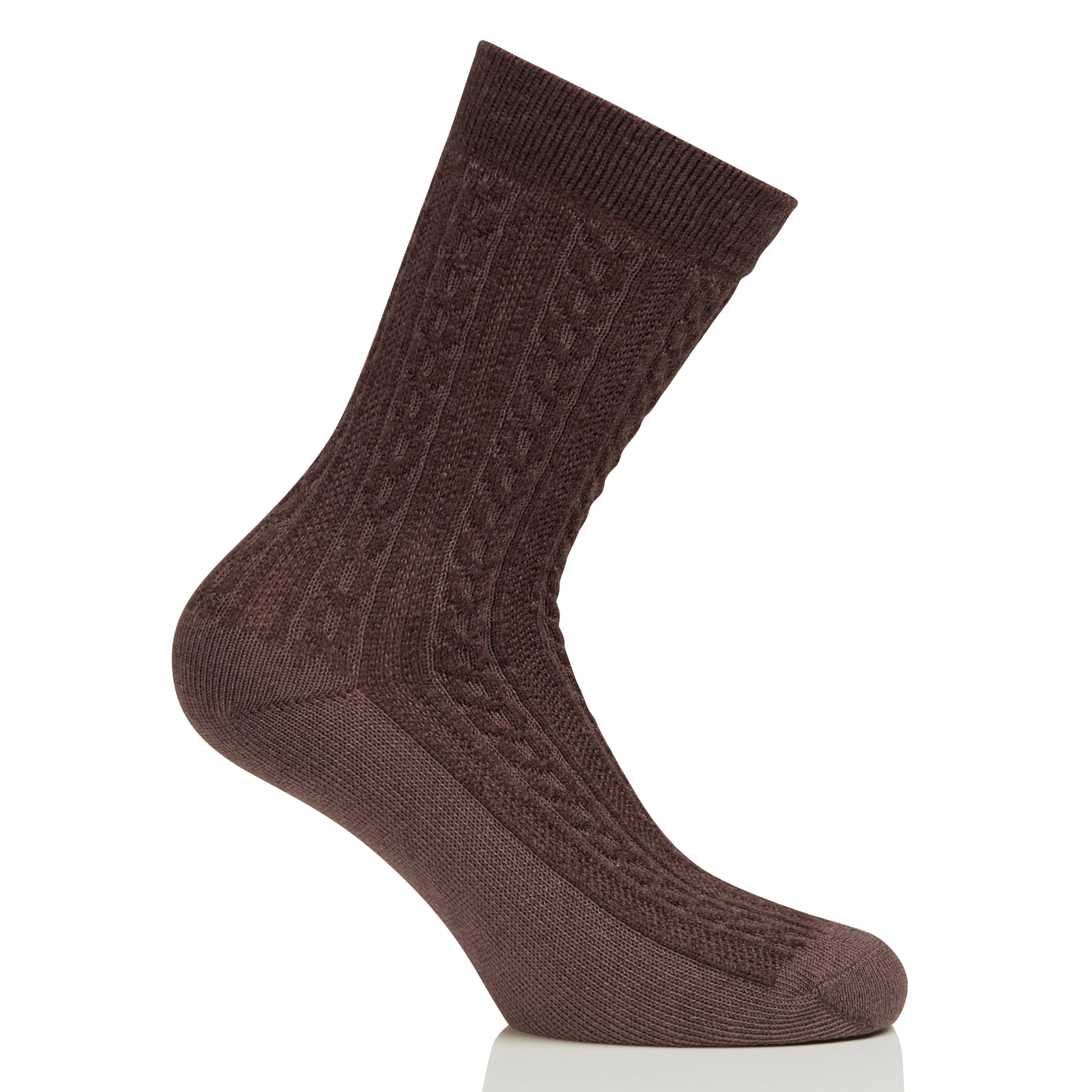 Chaussettes torsadées fanny MAISON 123 Marron