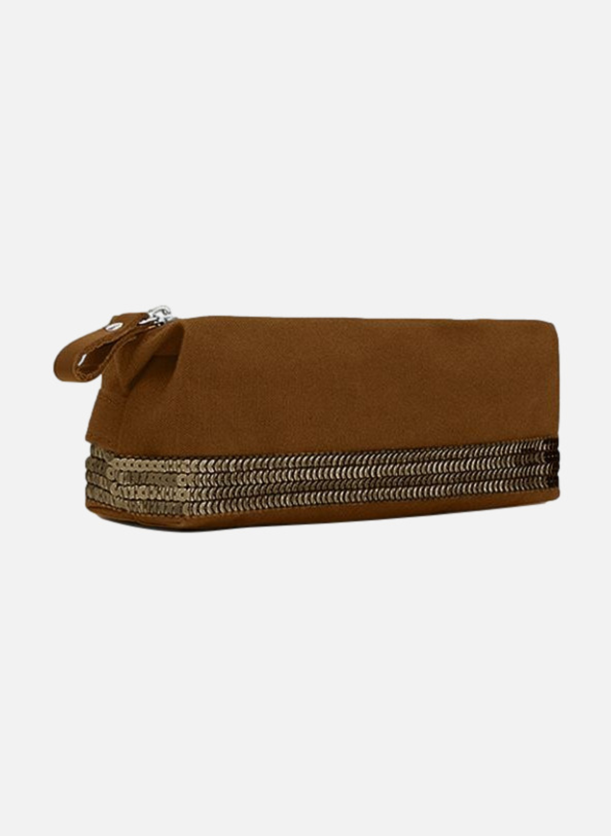 Trousse écolier en toile VANESSA BRUNO Marron