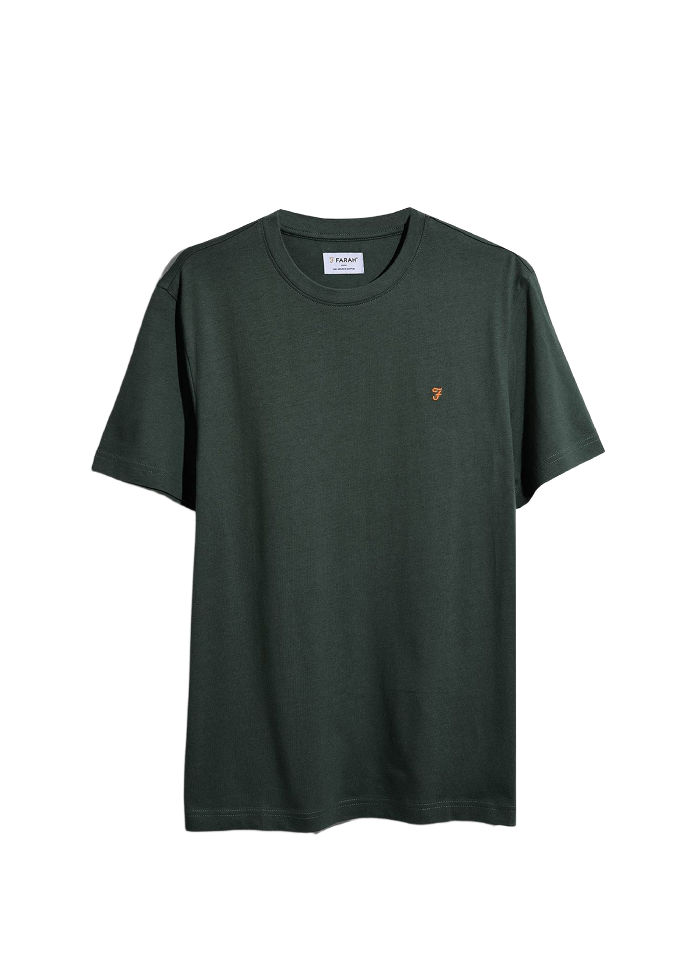 T-shirt droit à logo en coton  FARAH Green