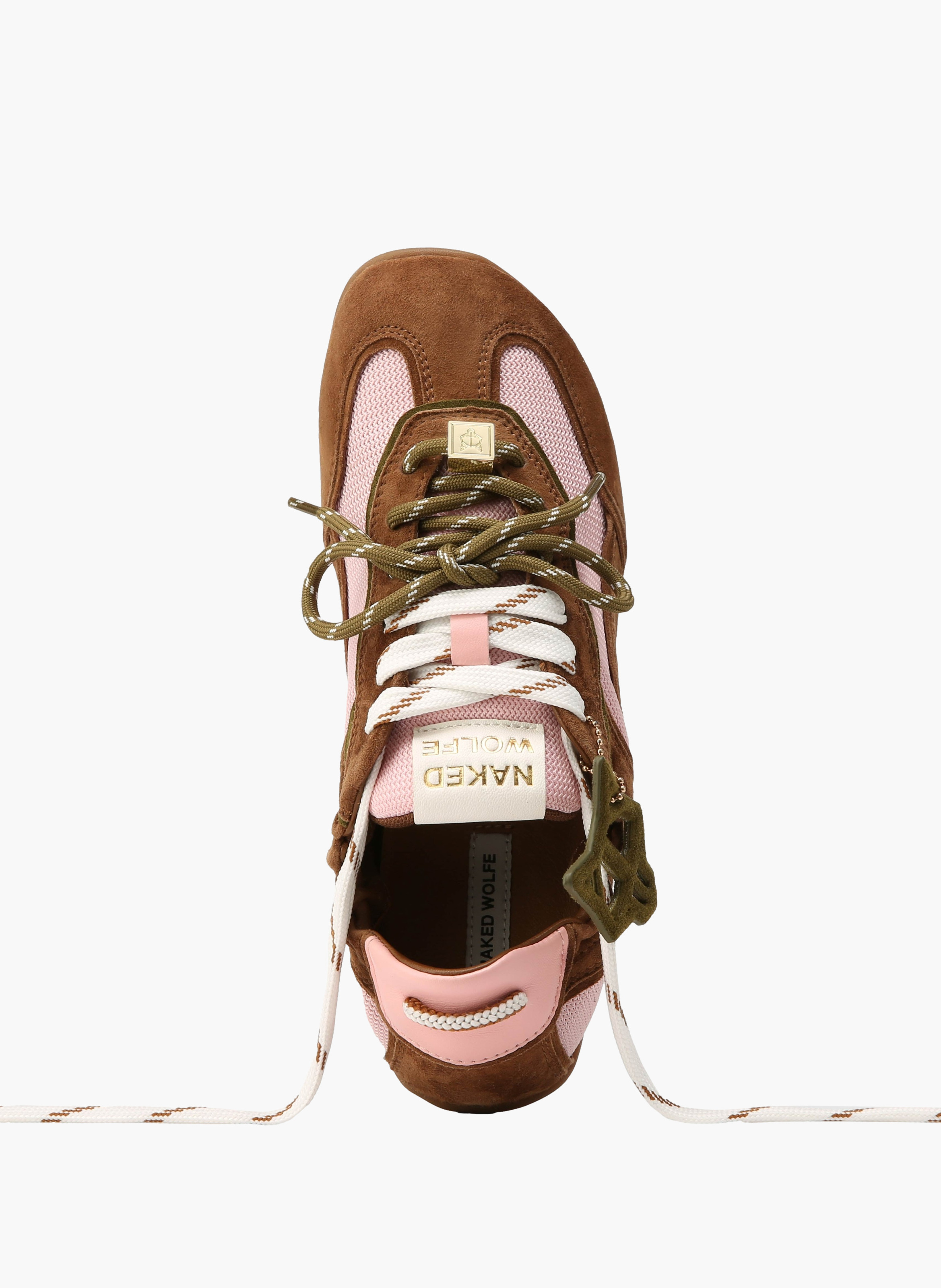 Soul-sneakers van suède NAKED WOLFE Bruin