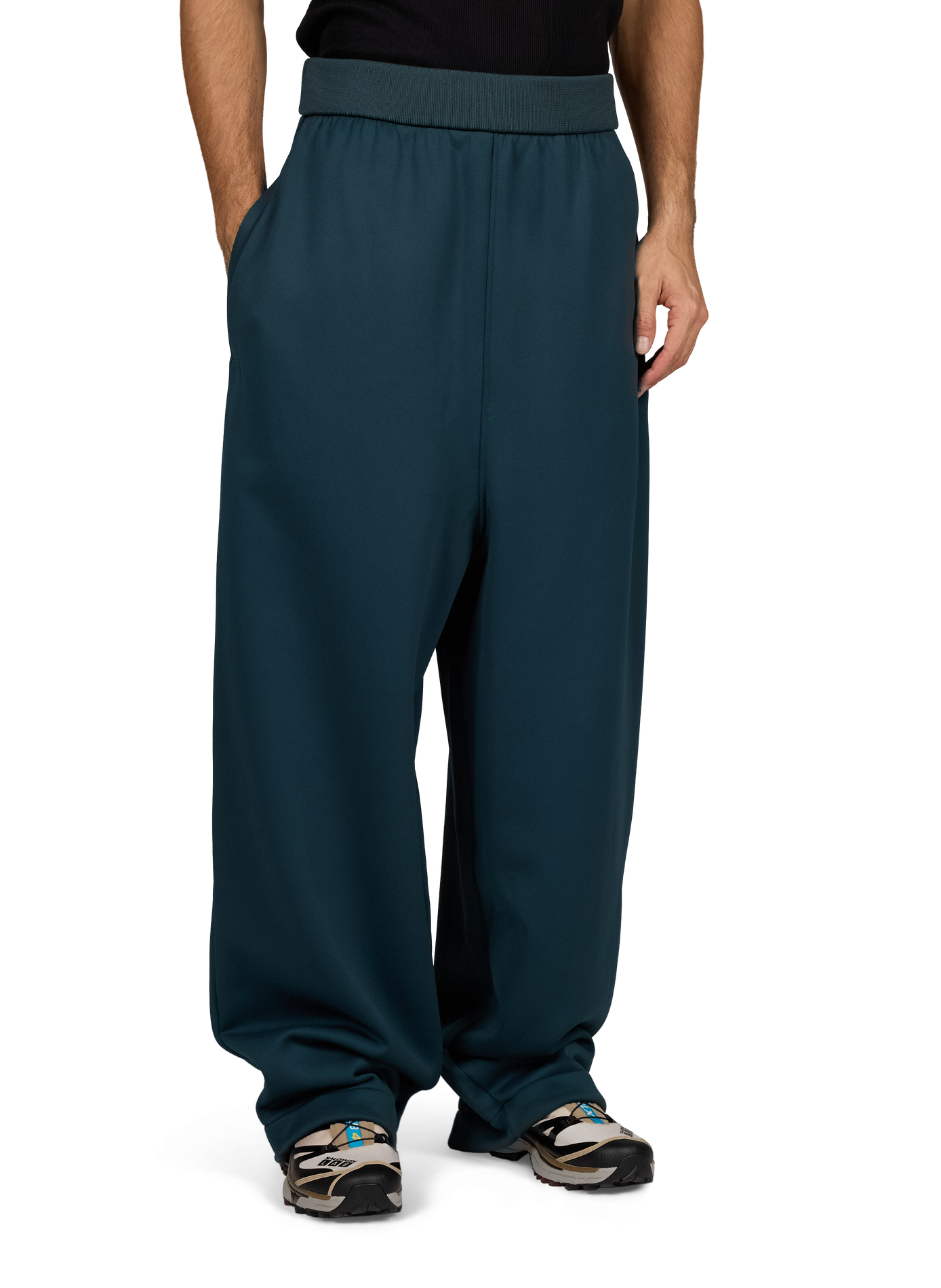 Straight mid-rise Officiel trousers LACOSTE Blue