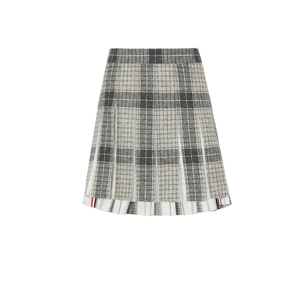 Jupe plissée à carreaux