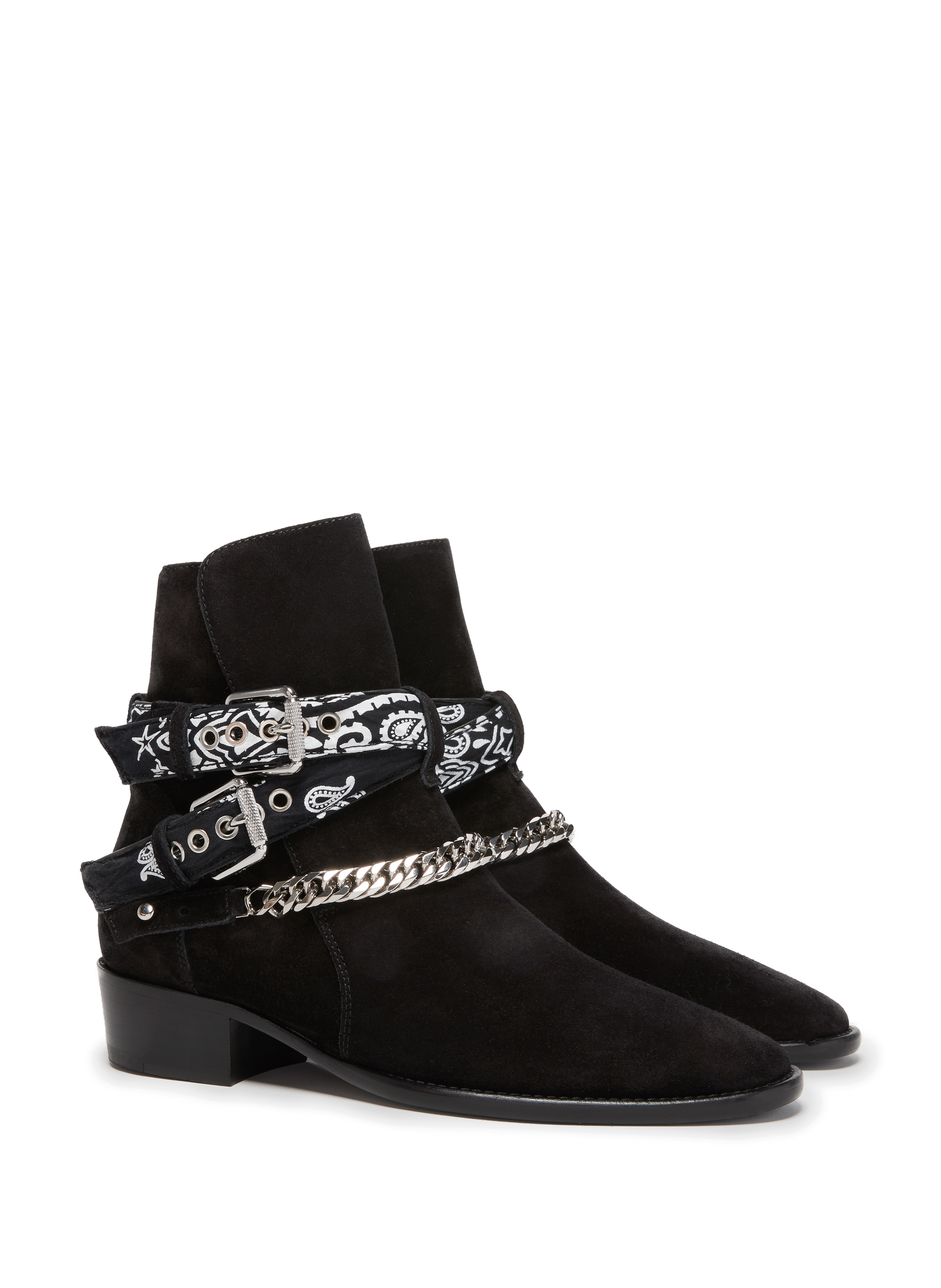Bottines Bandana Buckle en cuir