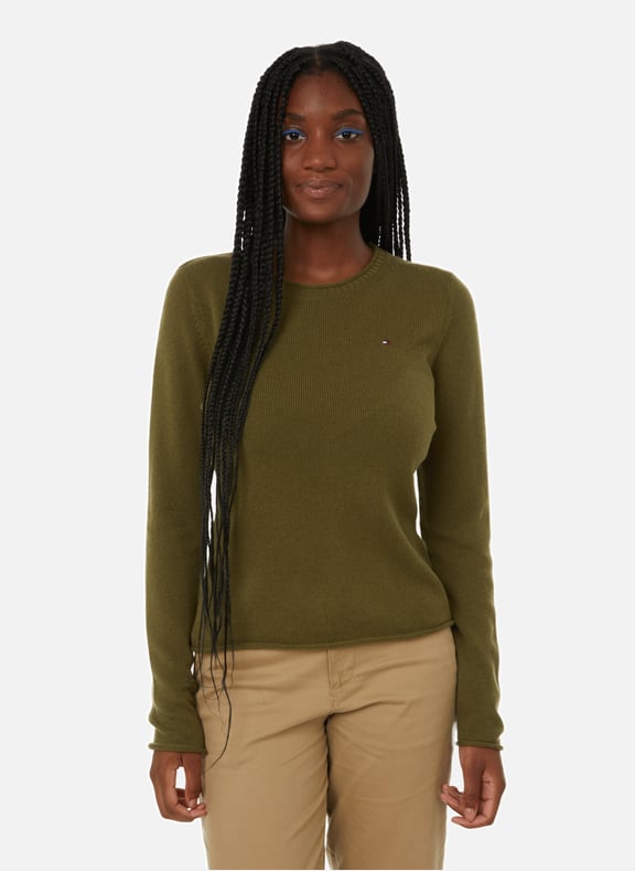 Green tommy top hilfiger jumper