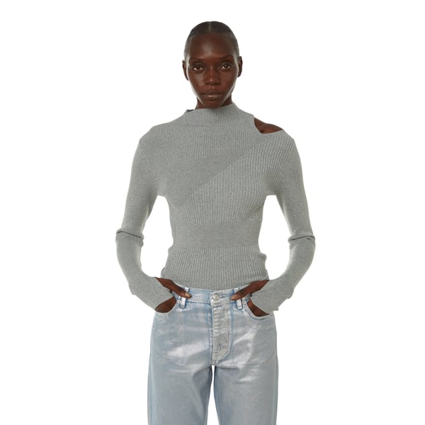 Top côtelé en viscose