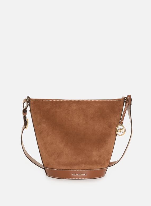 Michael kors brown leather handbag clearance
