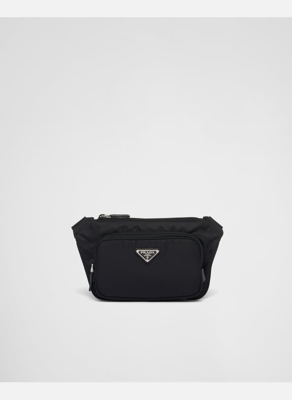 Sac porté épaule en re-nylon et cuir saffiano Noir by PRADA PRADA Sac porté épaule en re-nylon et cuir saffiano Noir
