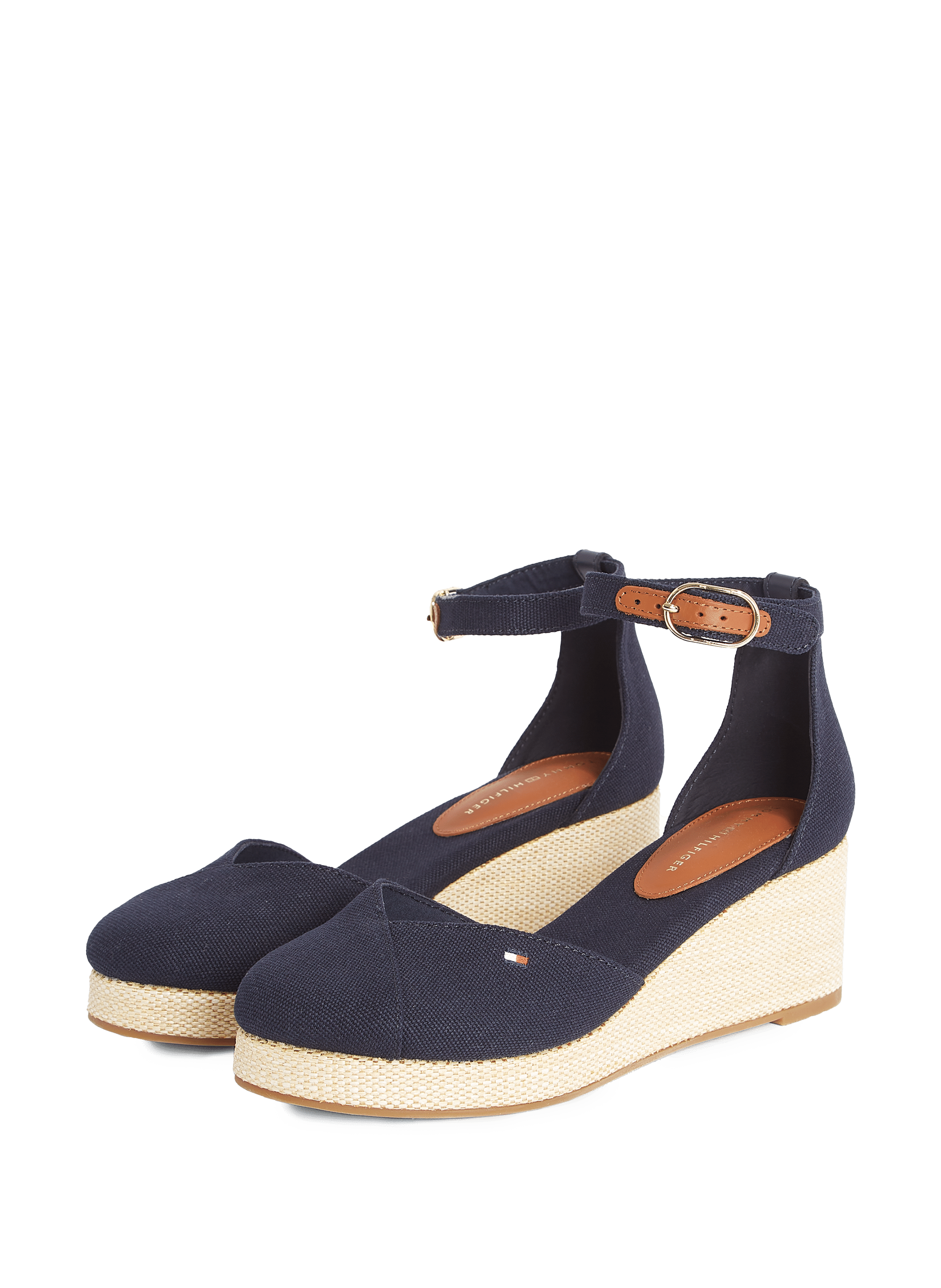 Canvas high heel sandals TOMMY HILFIGER Blue