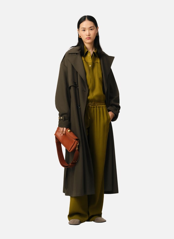 Trench coat Vert by AMI PARIS AMI PARIS Trench coat Vert