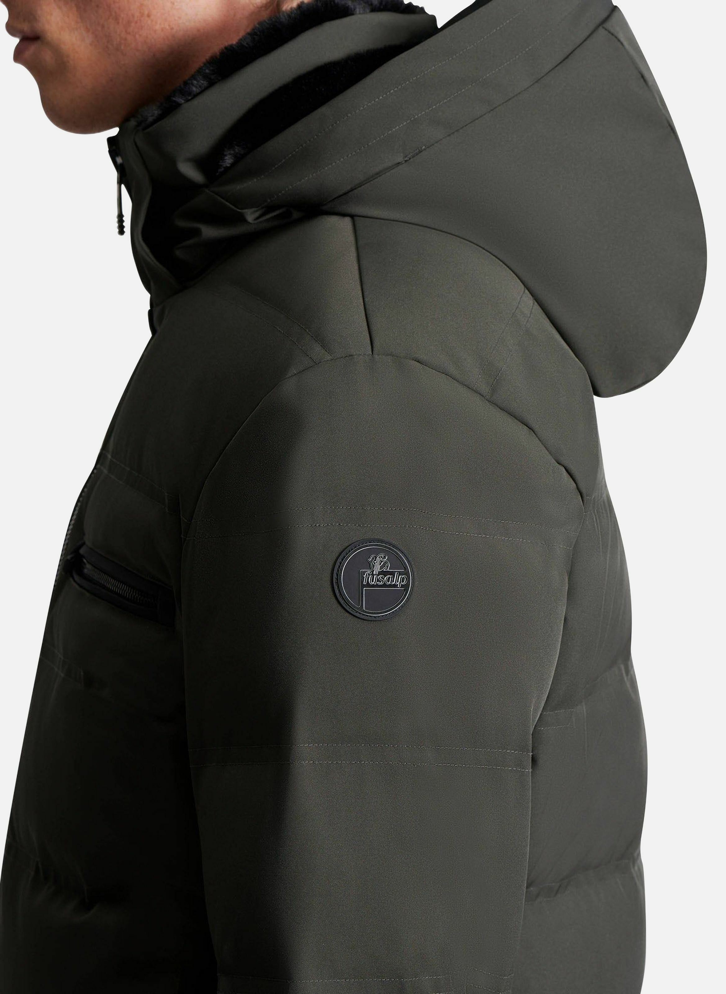 Veste de ski berlioz col montant coupe regular FUSALP Vert