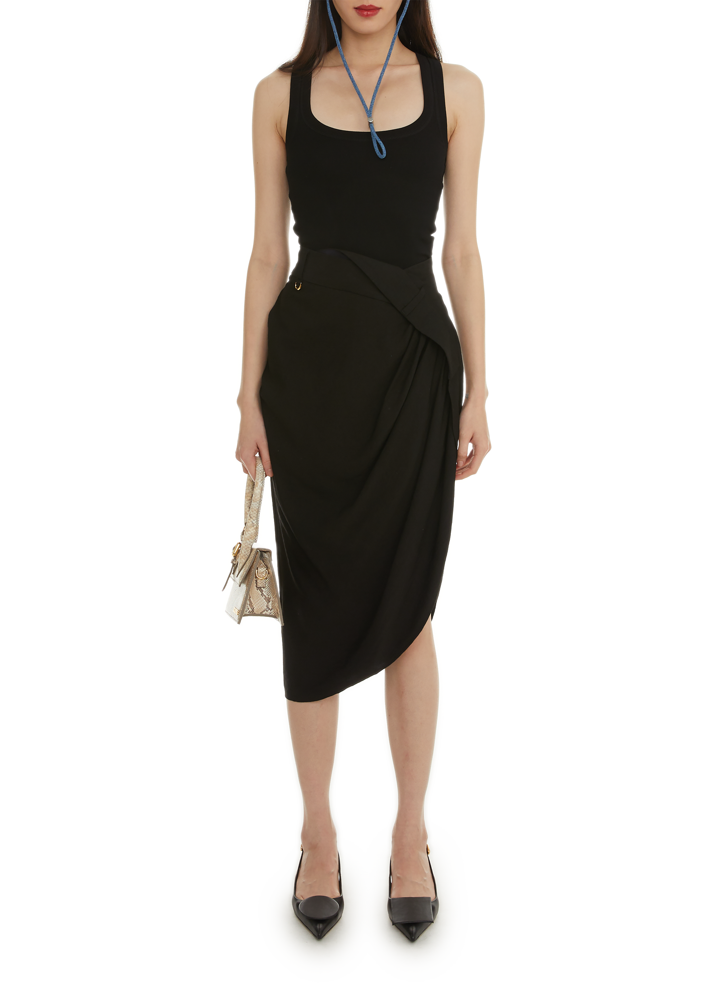 Le Débardeur Gros Grain tank top JACQUEMUS Black