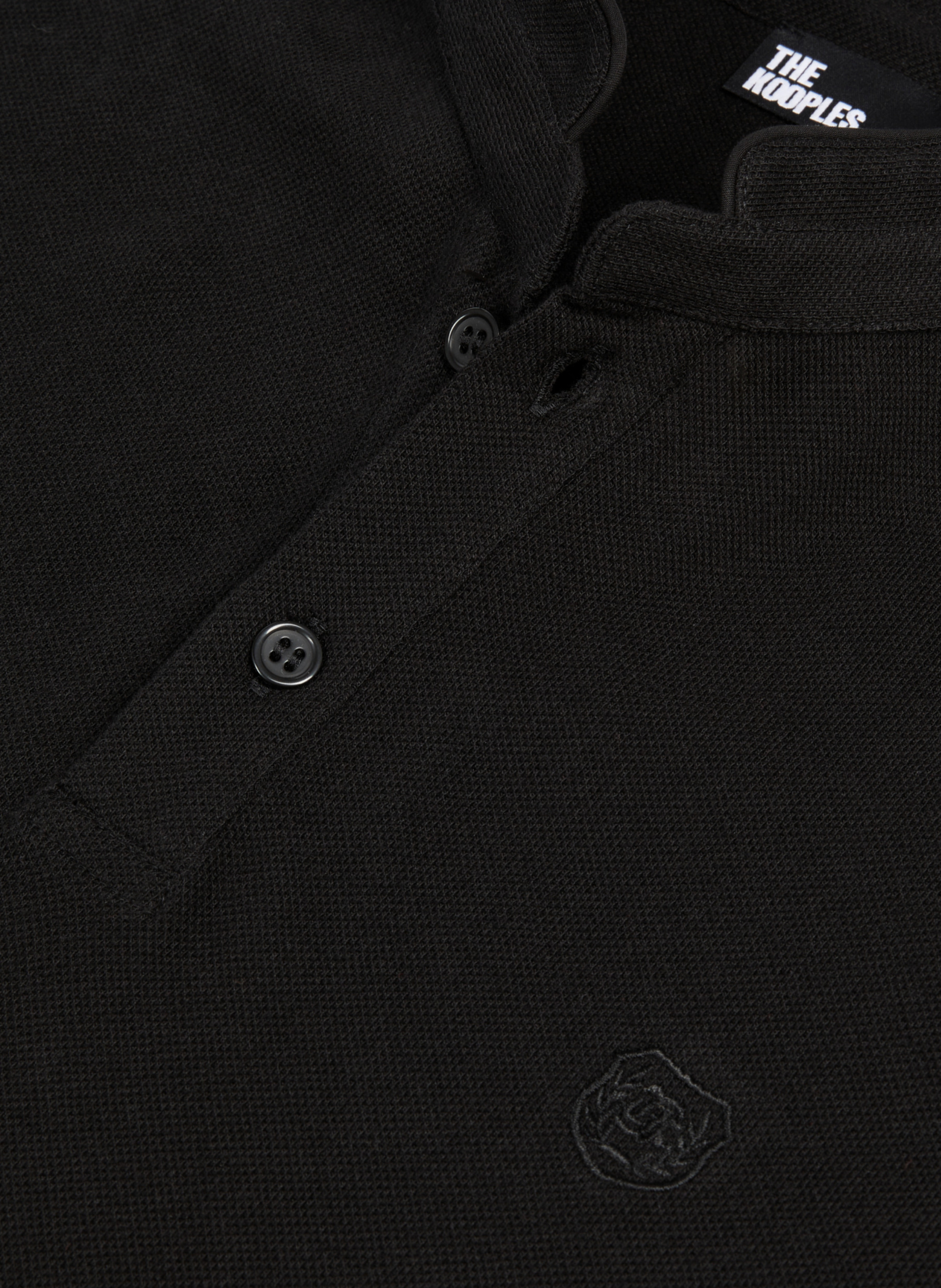 Polo en coton piqué THE KOOPLES Noir