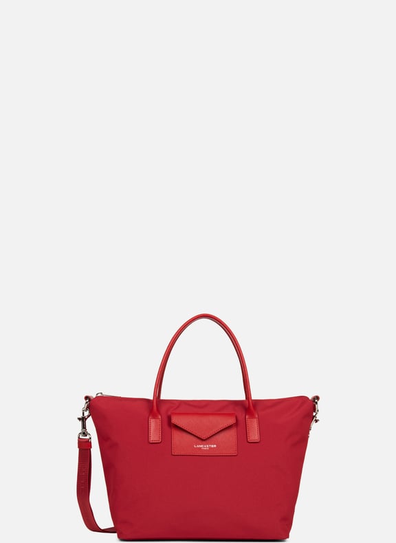 Sac cabas main - smart kba Rouge by LANCASTER LANCASTER Sac cabas main - smart kba Rouge