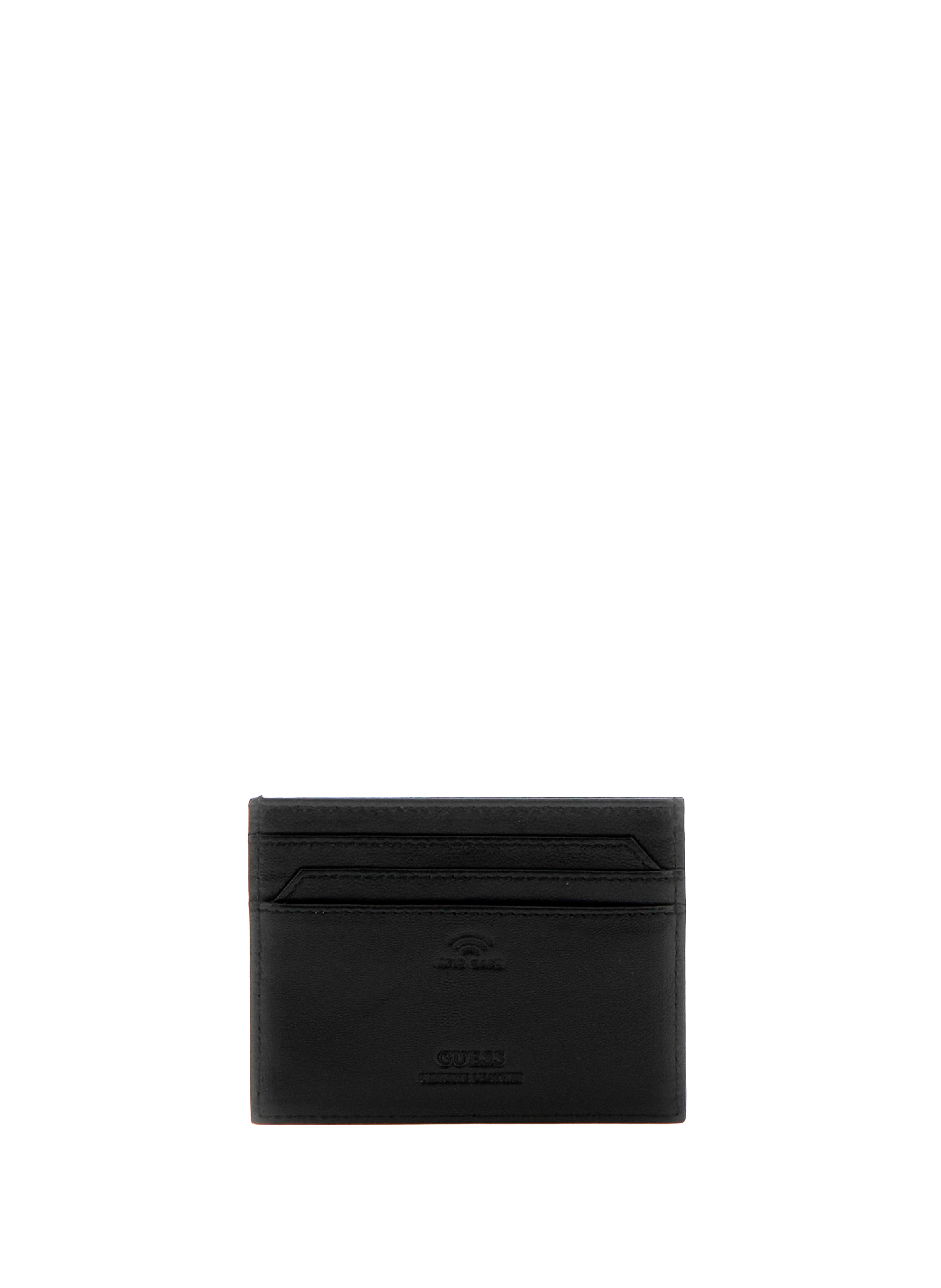  Leather card holder GUESS Black