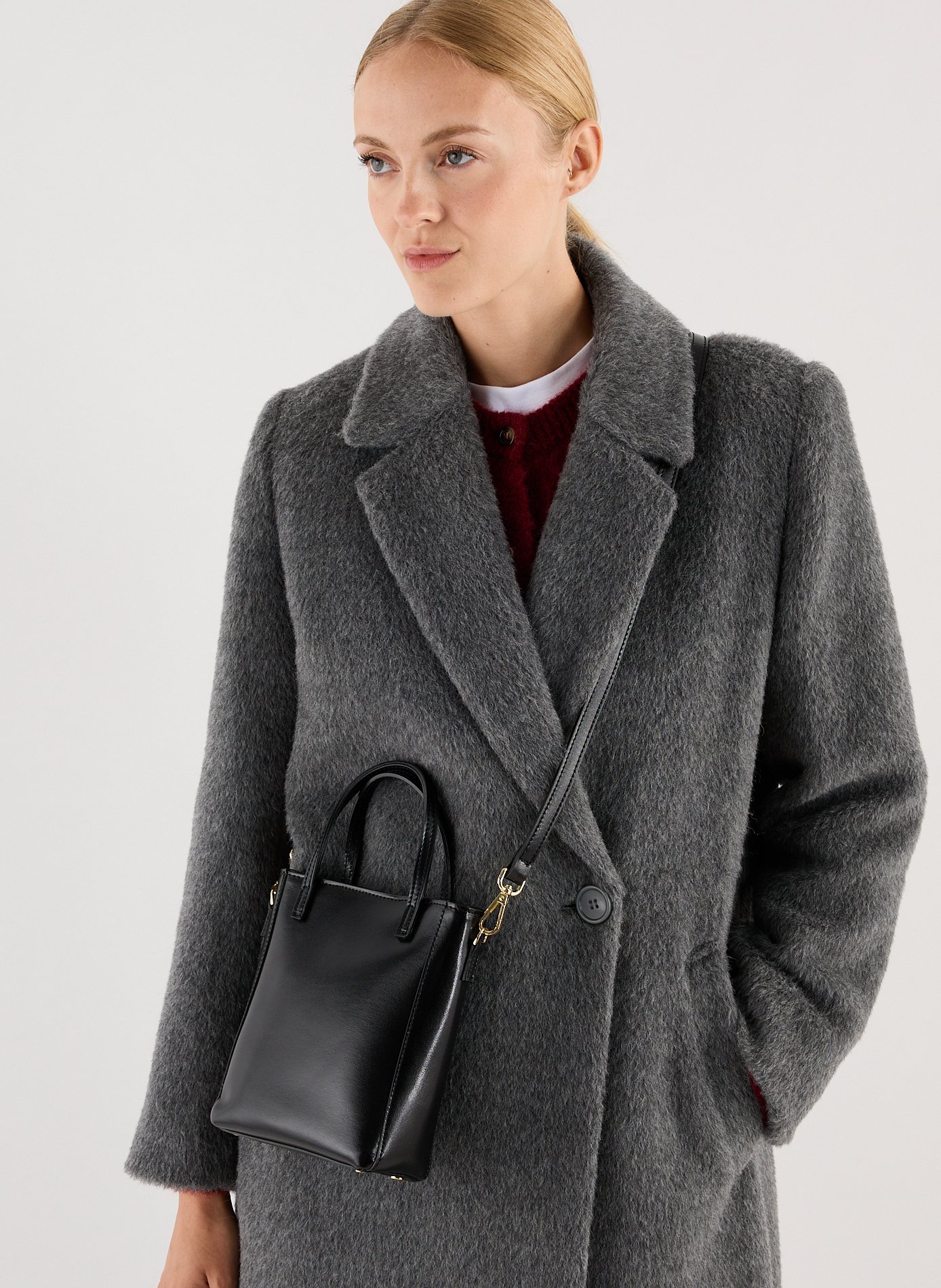 Sac à main en cuir SAISON 1865 Noir