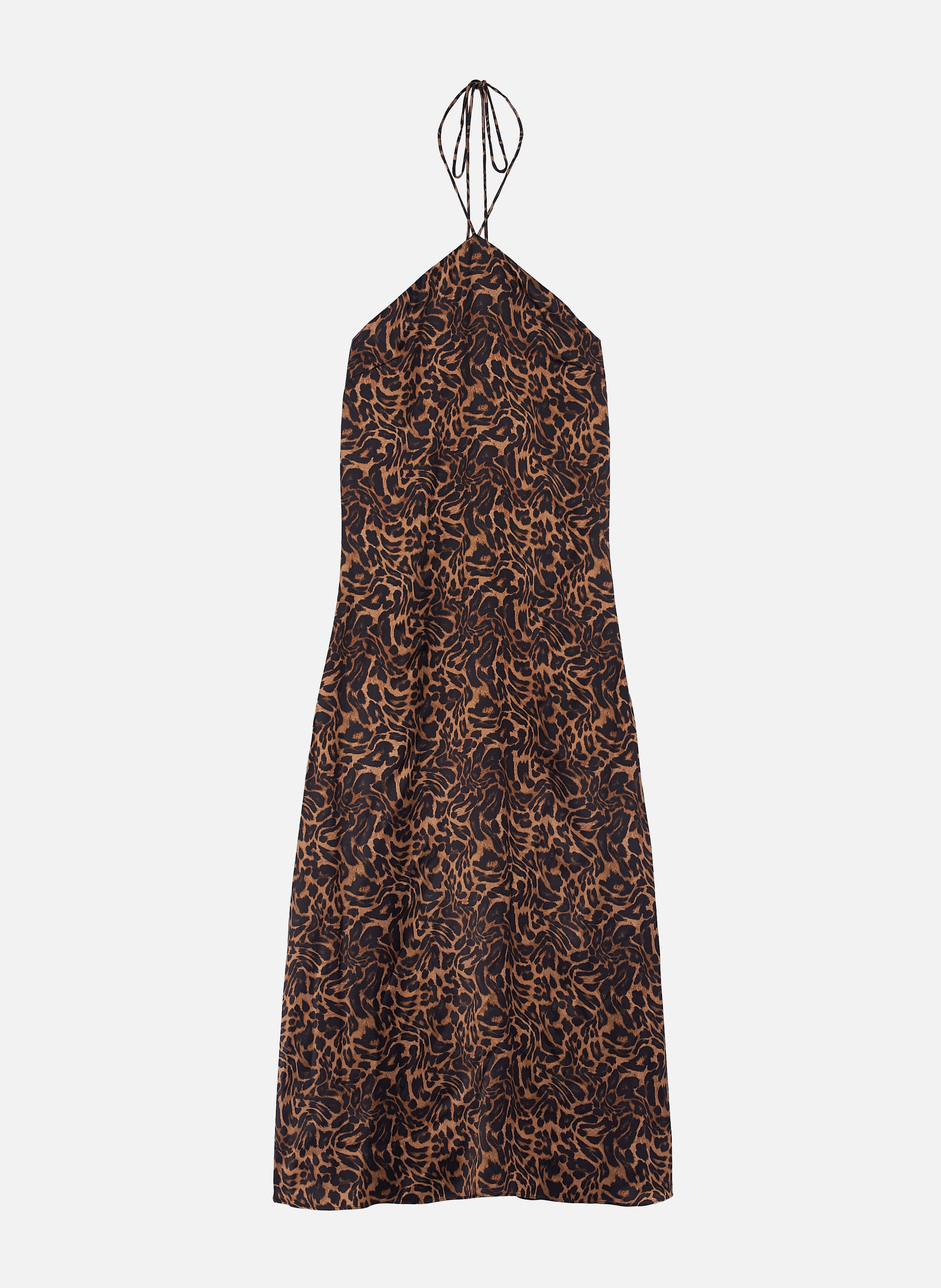 Robe longue sans manches imprimé THE KOOPLES Marron