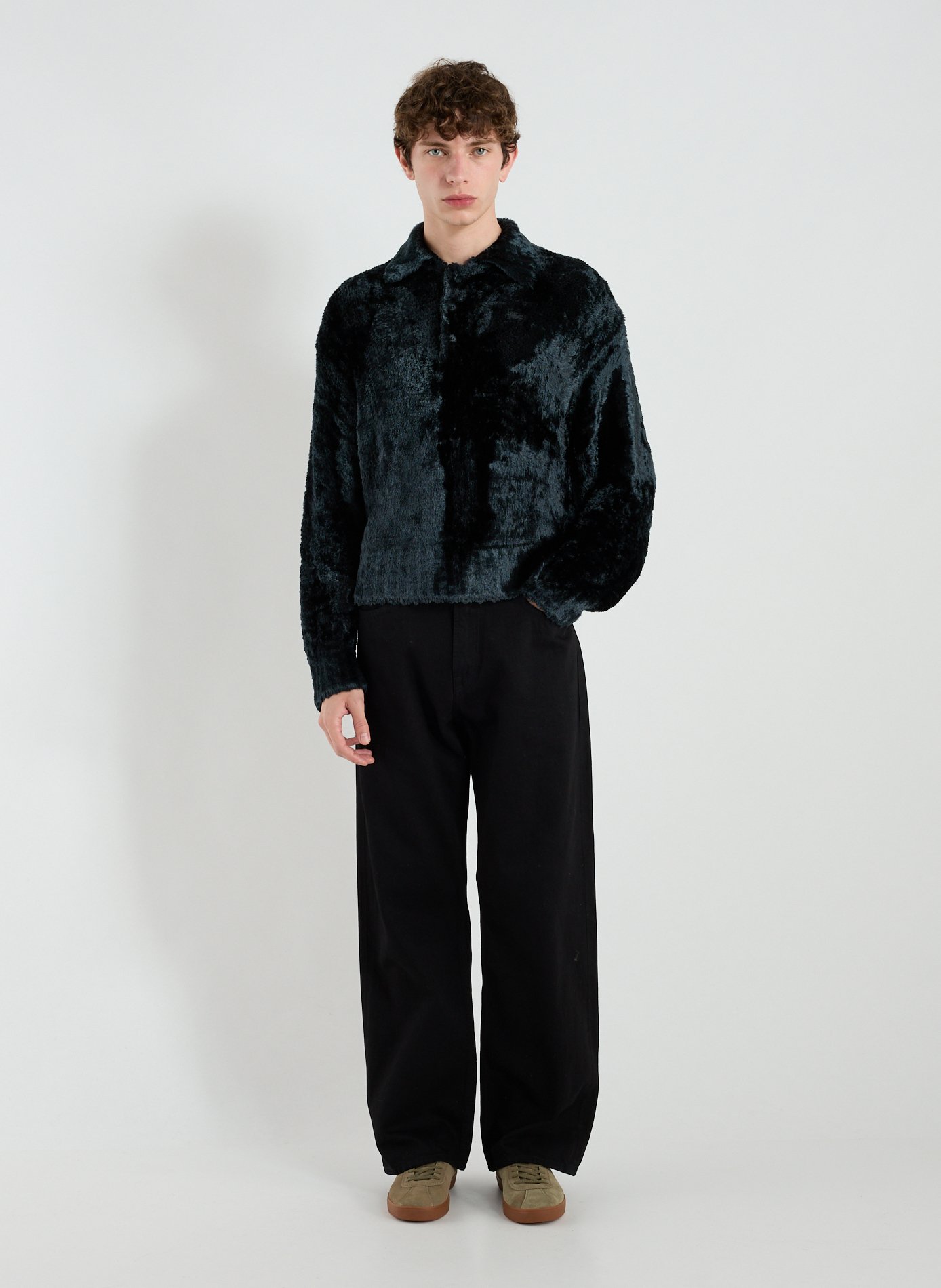 Polo neck sweater LACOSTE Green