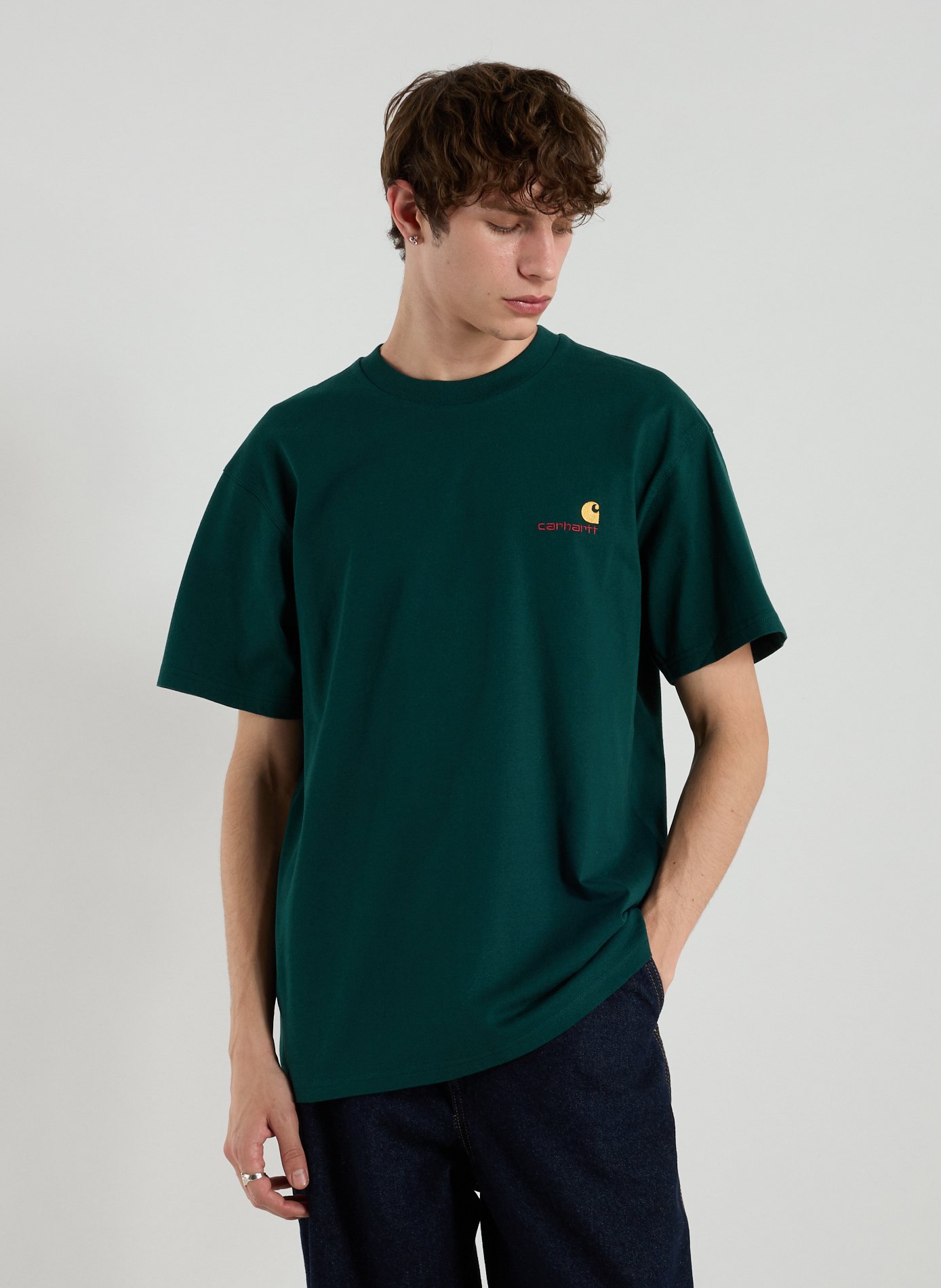 CARHARTT WIP Classic Cotton T-Shirt Green