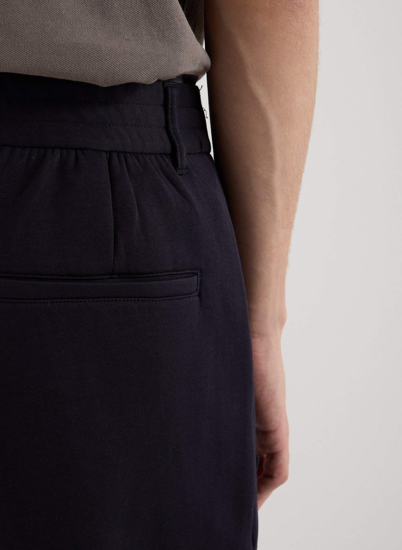 Mixed cotton trousers ARMANI EXCHANGE Blue