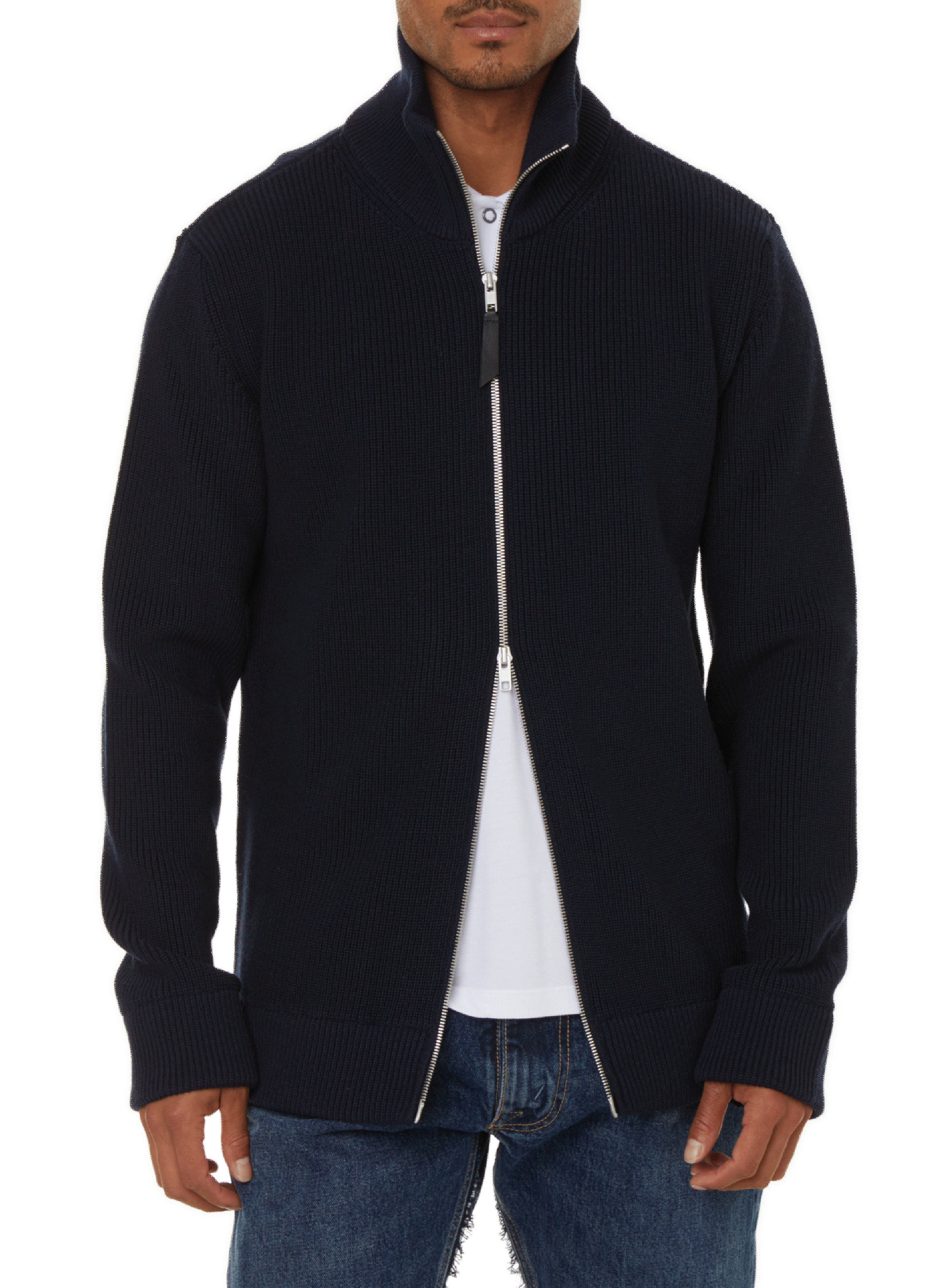 MAISON MARGIELA Cotton and wool cardigan  Blue