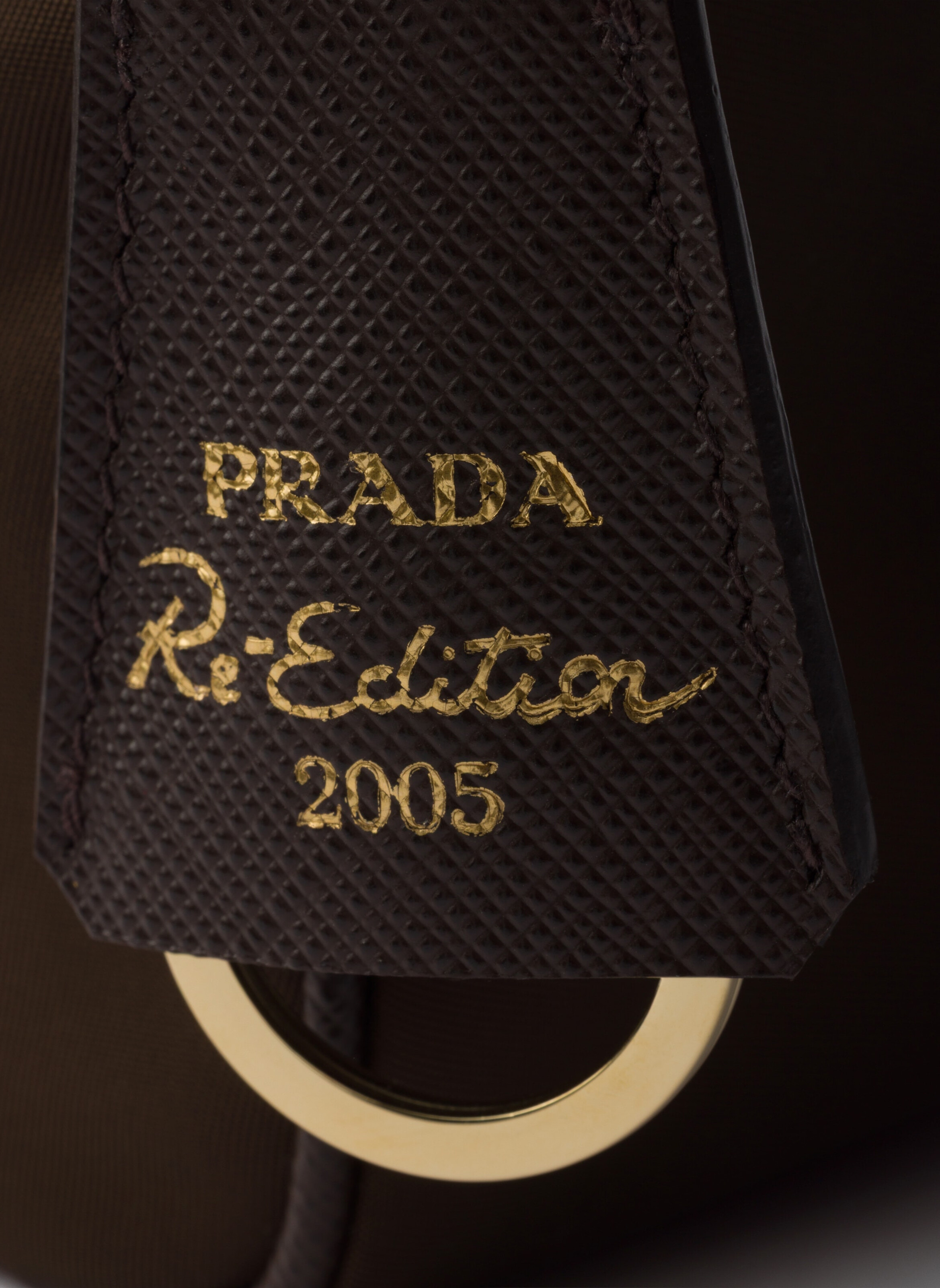 Sac prada re-edition 2005 en re-nylon PRADA Marron