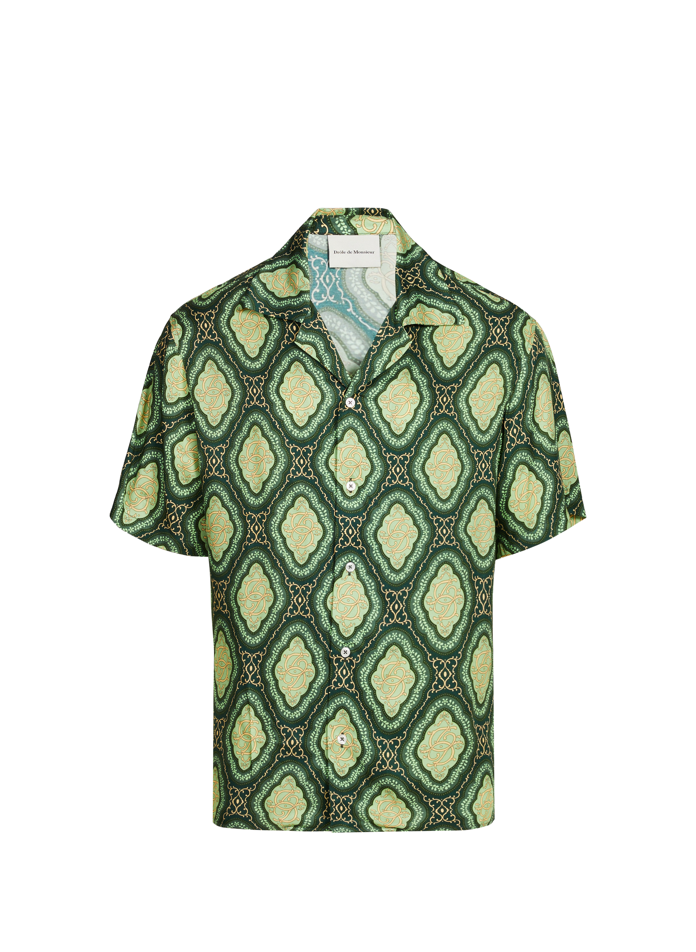DROLE DE MONSIEUR The Medallion Shirt Green