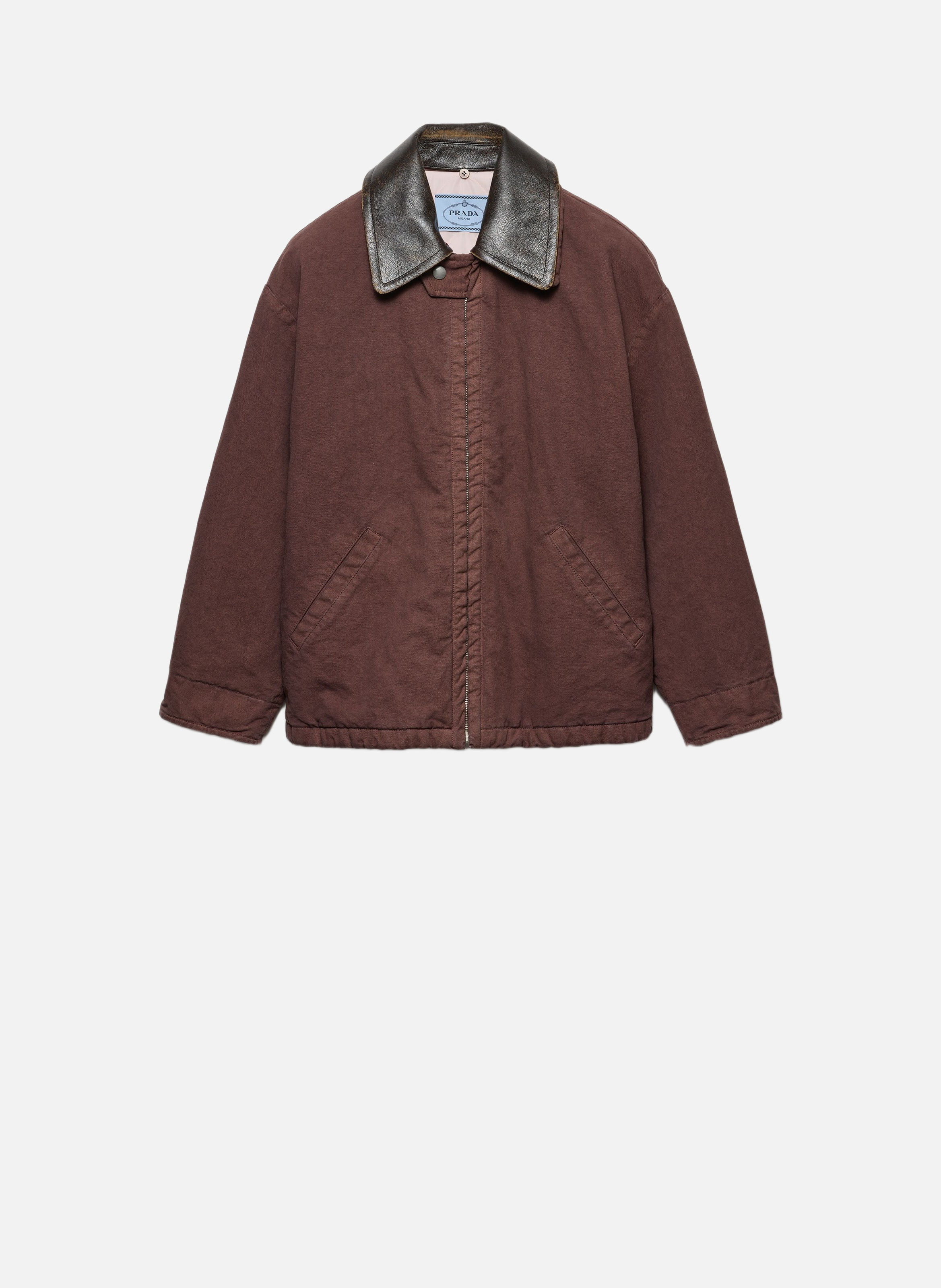 Veste caban en toile ancienne PRADA Rouge