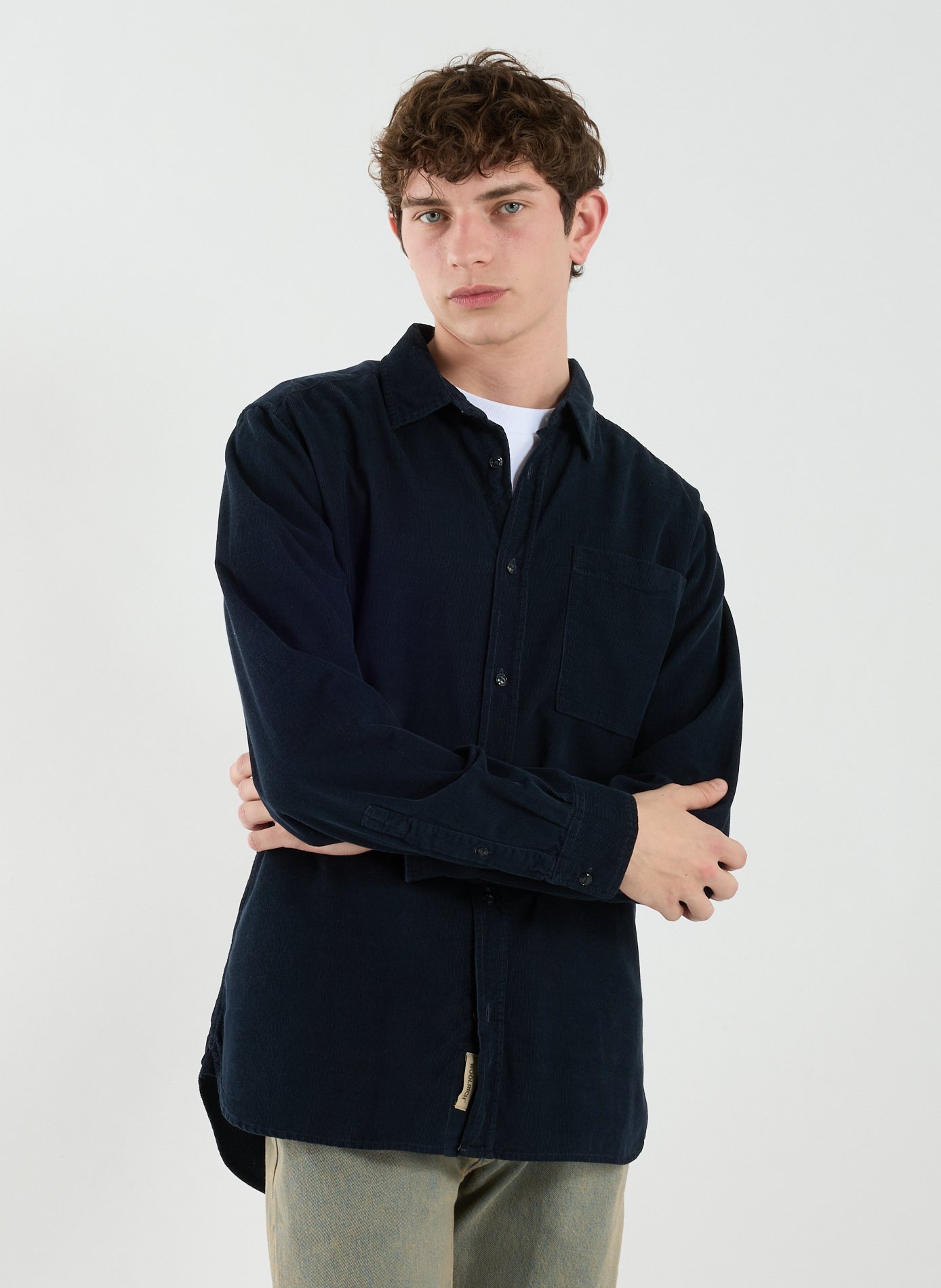 WOOLRICH Corduroy shirt Blue