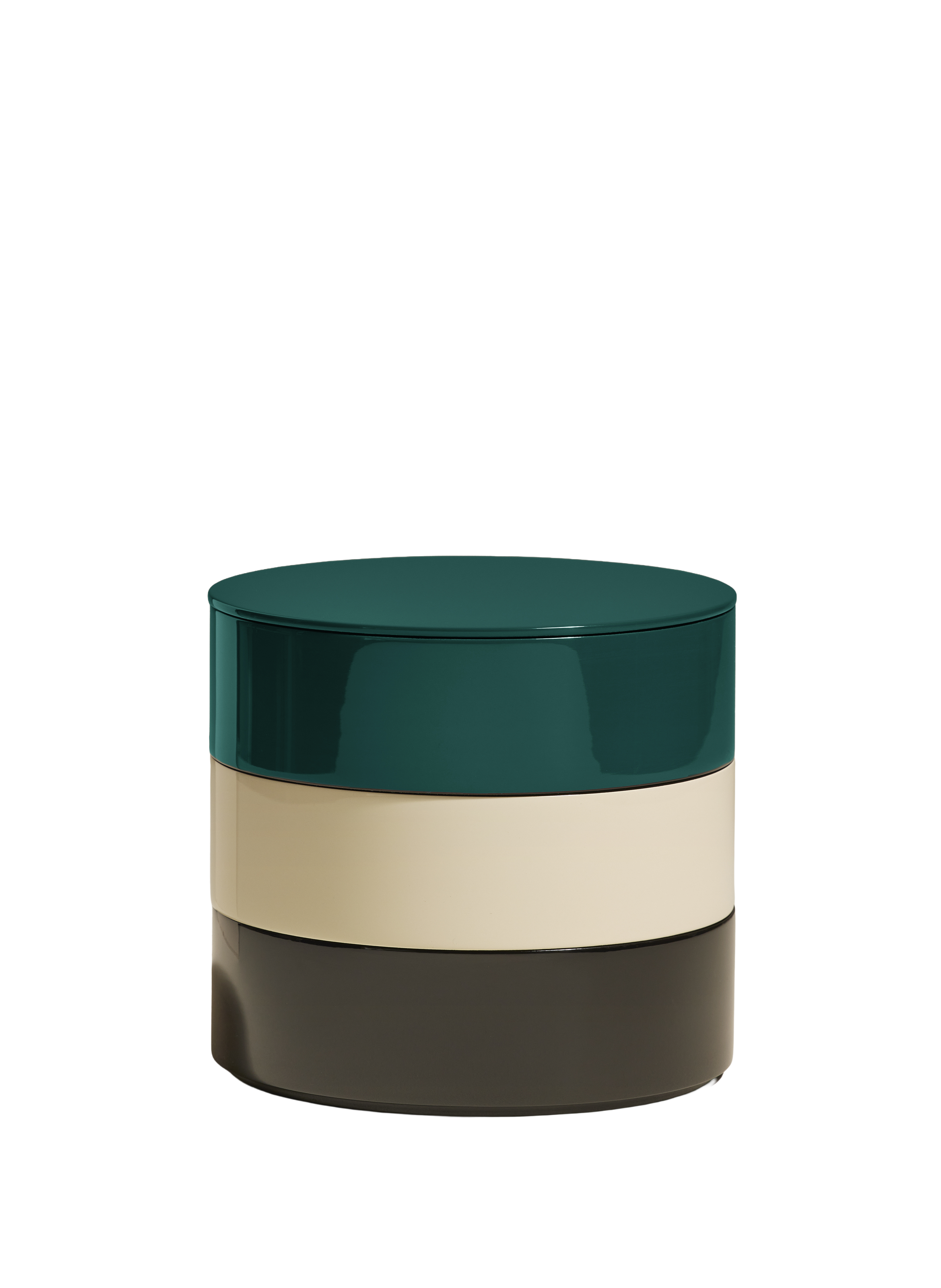 Boite ronde à bijoux totem MAISON SARAH LAVOINE Bleu