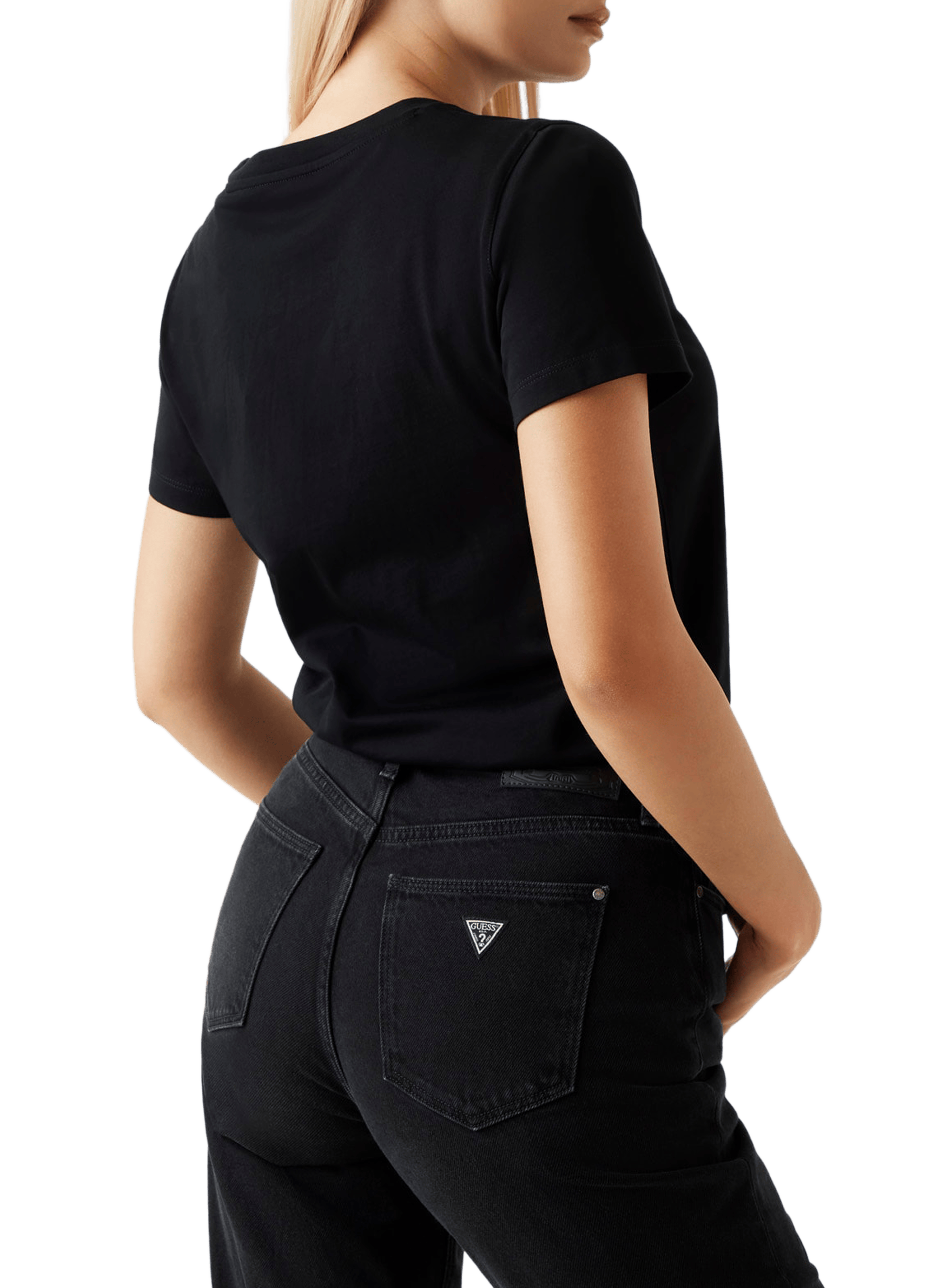  Logo T-shirt GUESS Black