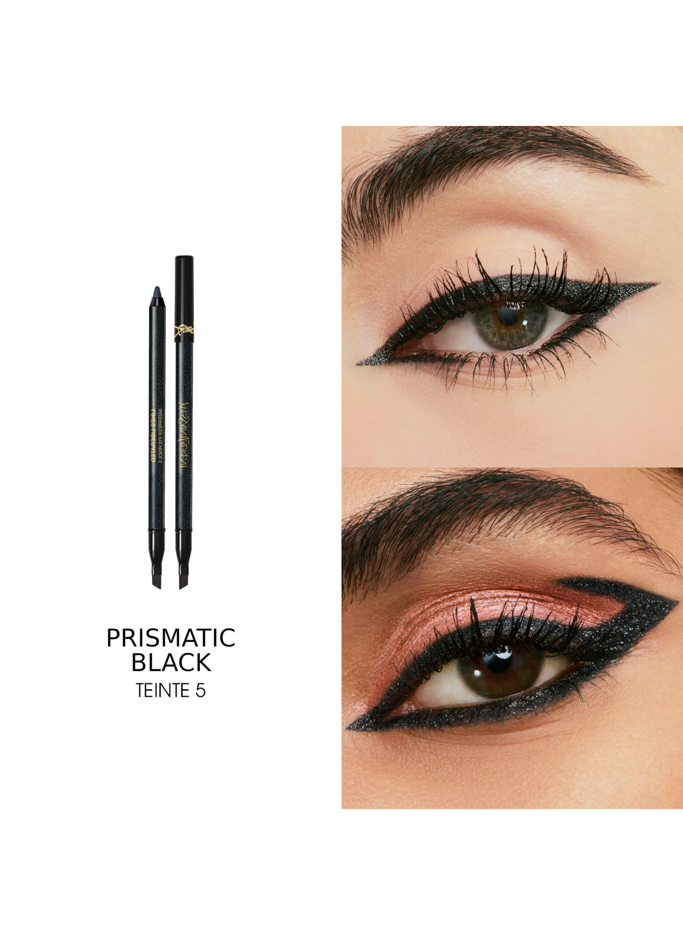 YSL Lines Liberated Crayon yeux waterproof YVES SAINT LAURENT Prismatic black