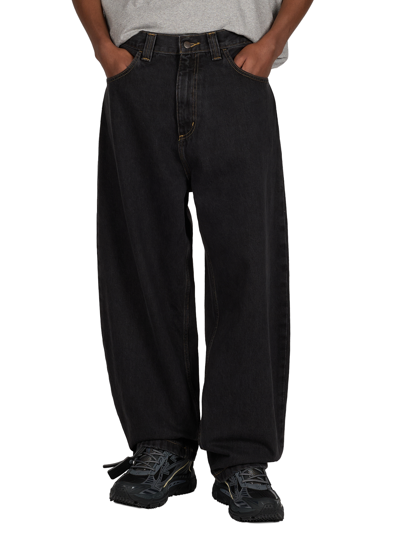 Jean large Brandon en coton  CARHARTT WIP Noir