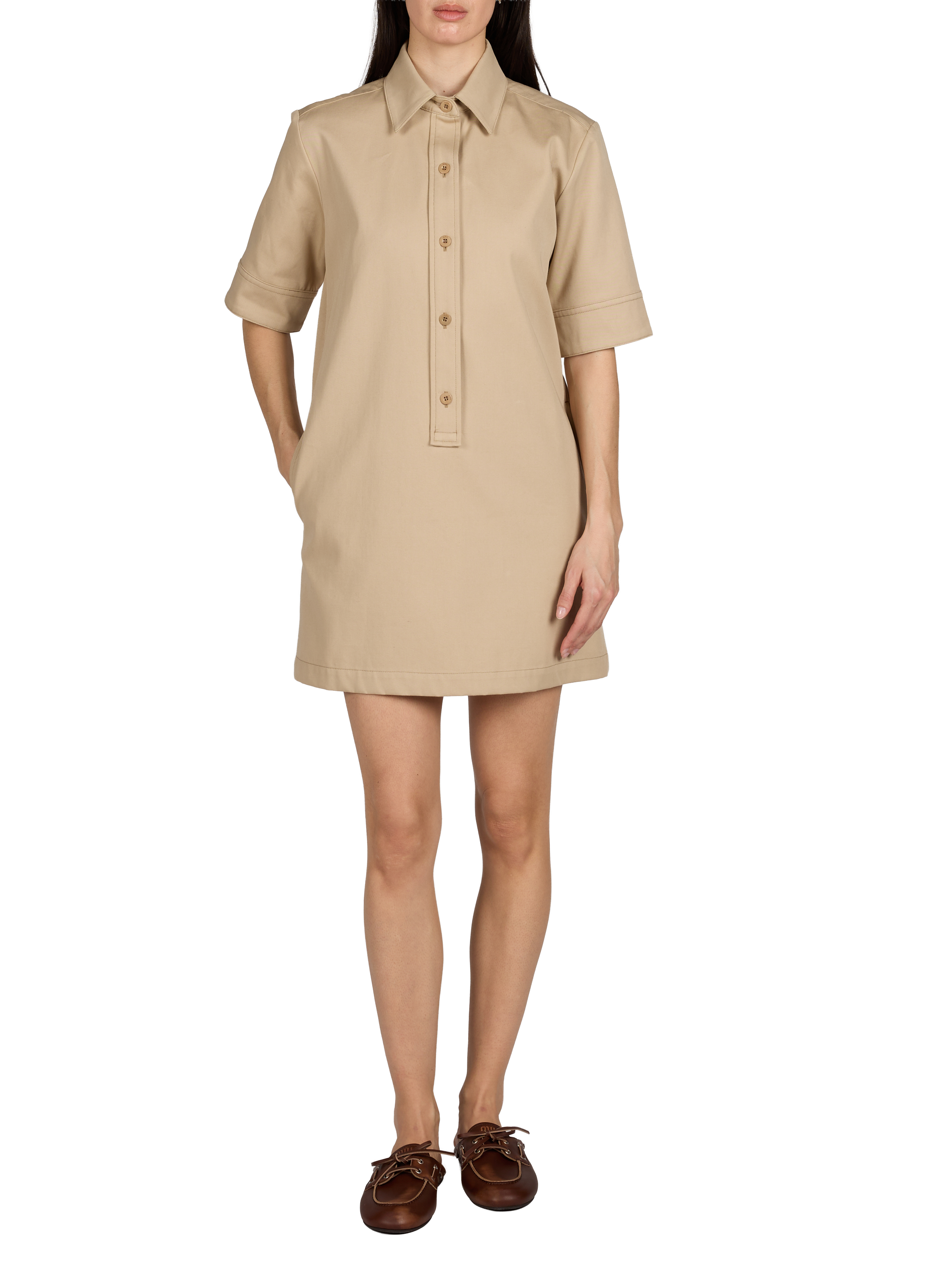 Polo short dress A.P.C. Beige
