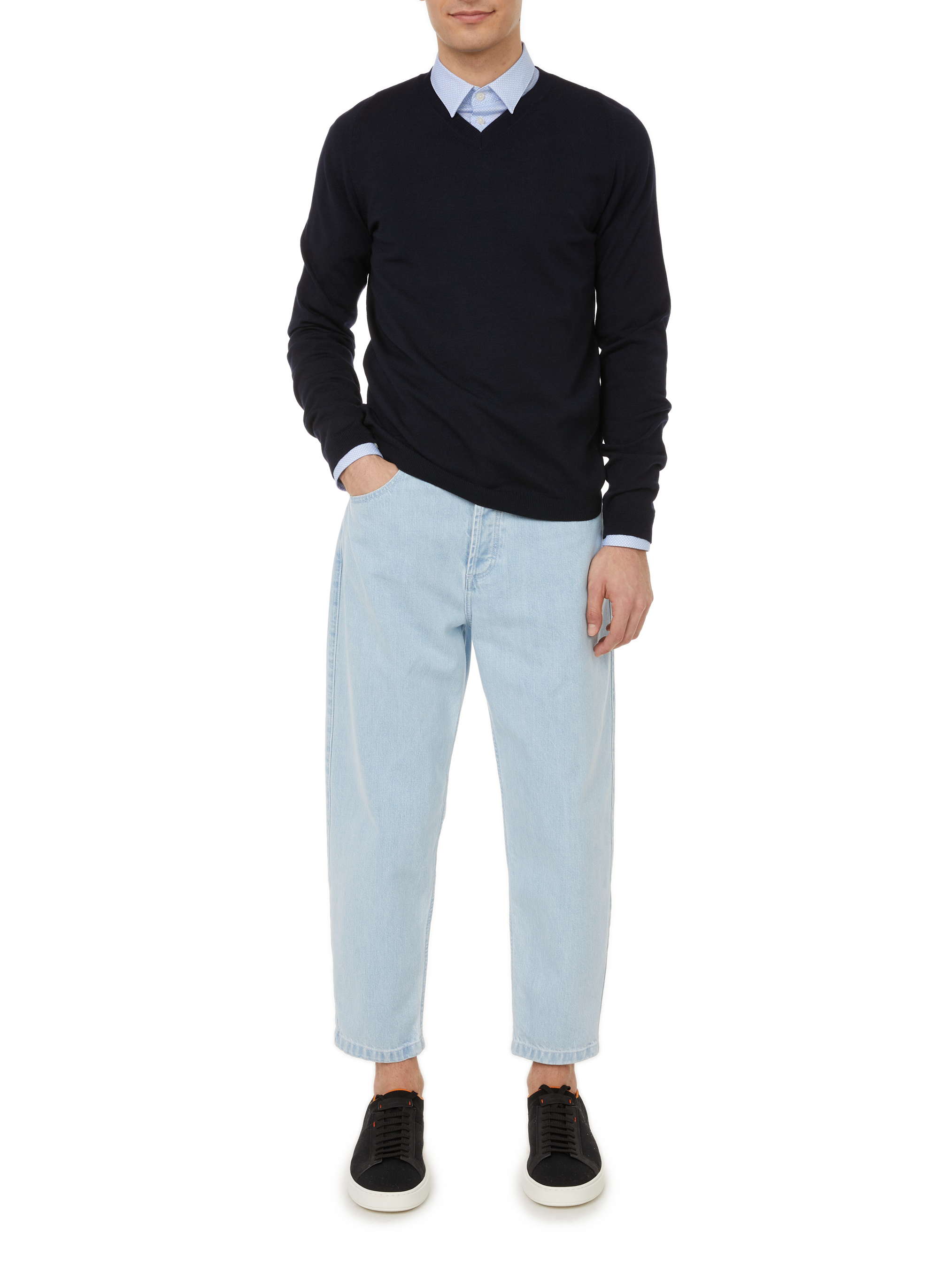 Pull en laine mérinos Flex AU PRINTEMPS PARIS Bleu