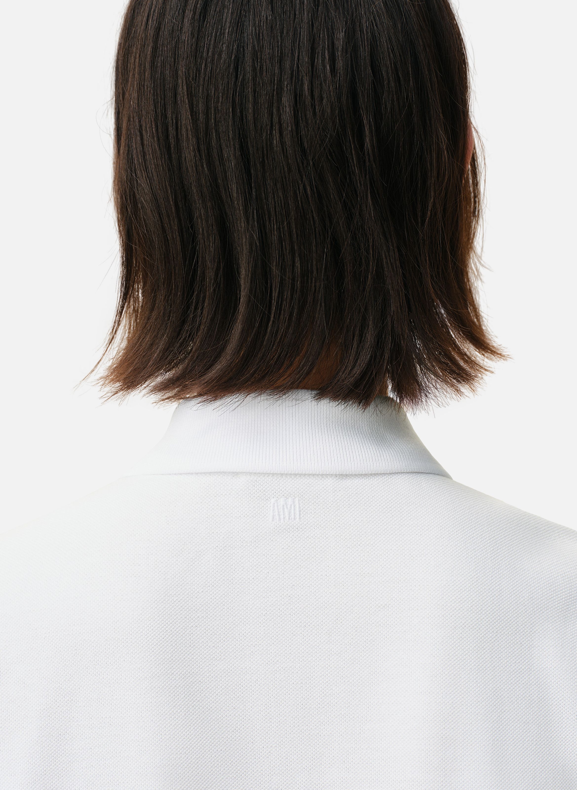 Polo Ami de Coeur unisexe Blanc