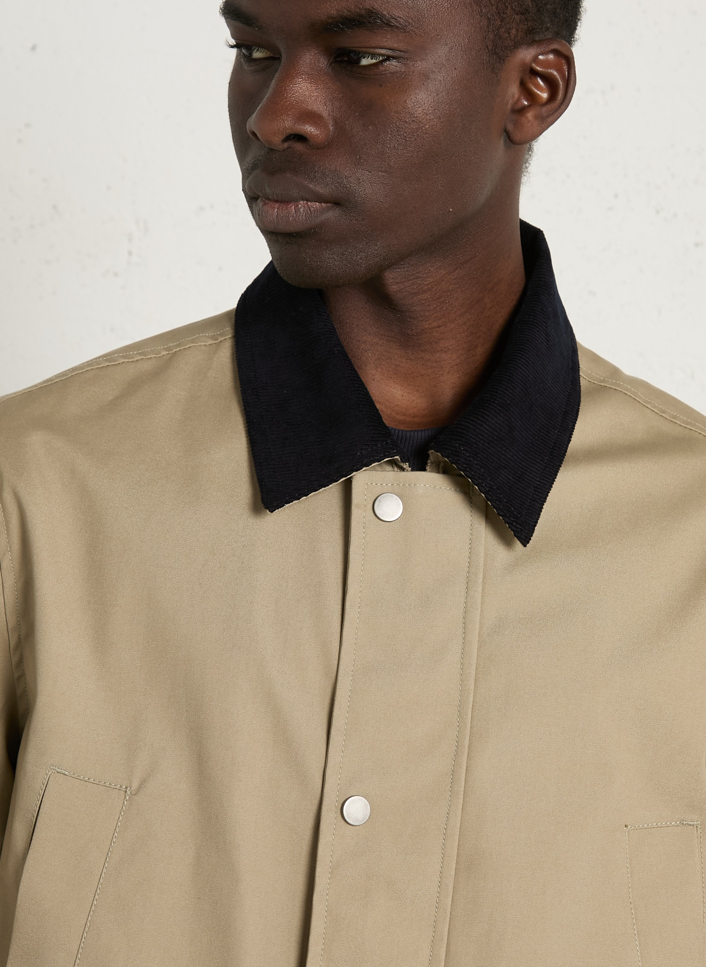 Veste droite col classique en coton heritage ARMOR-LUX Beige