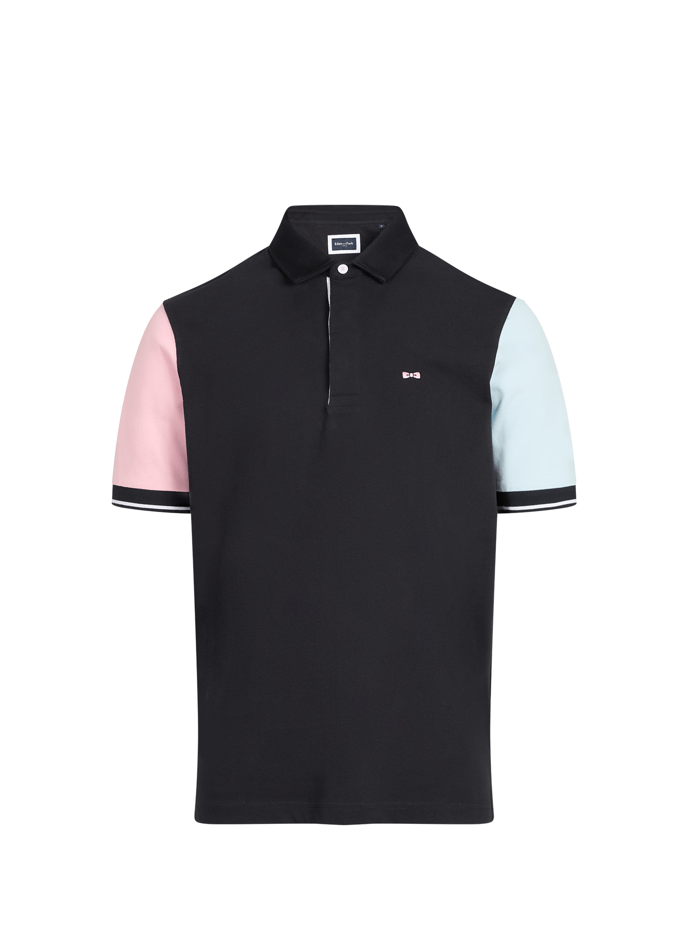 Cotton logo polo shirt EDEN PARK Blue