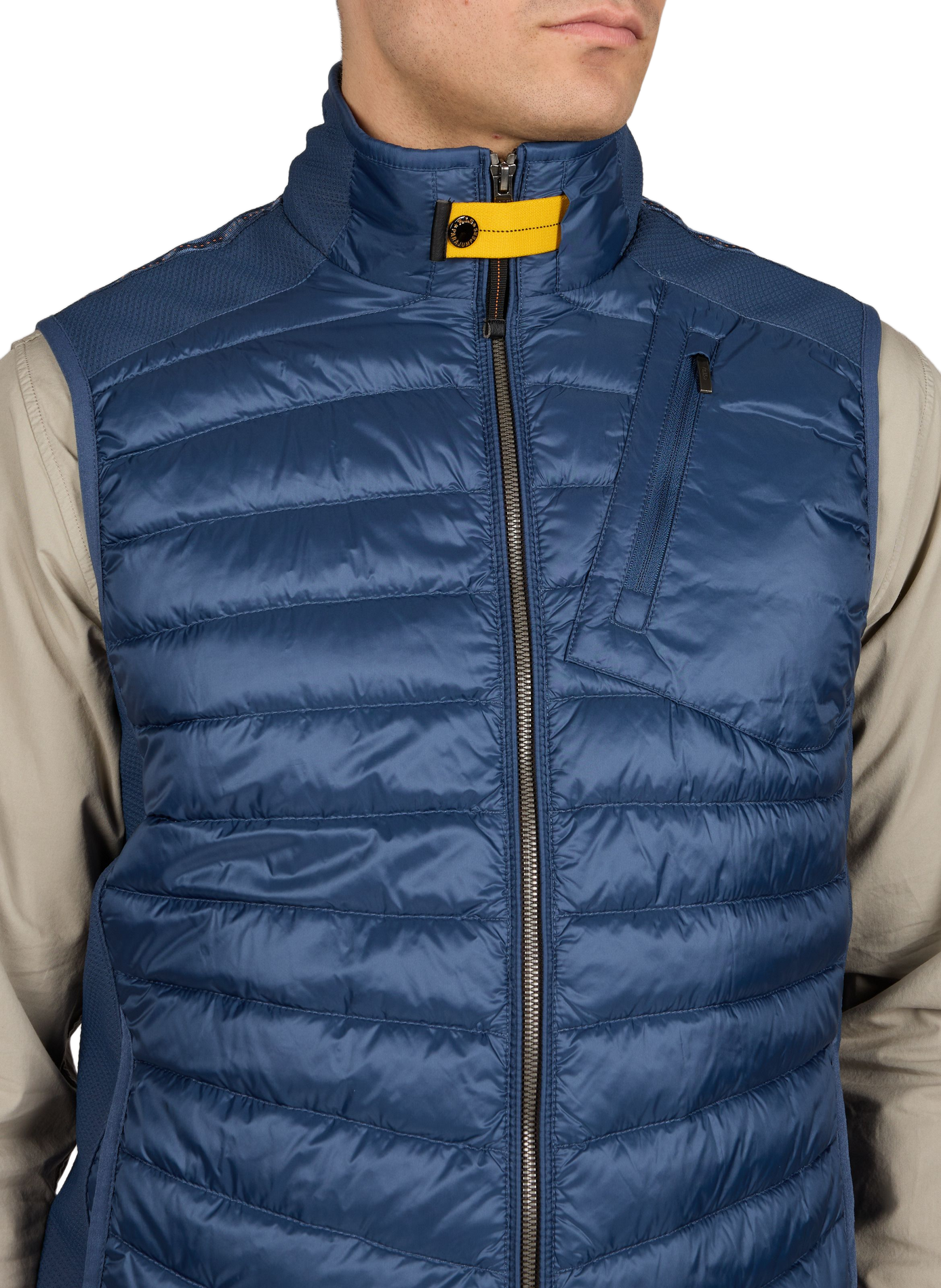 Doudoune Zavier sans manches à col montant PARAJUMPERS Bleu