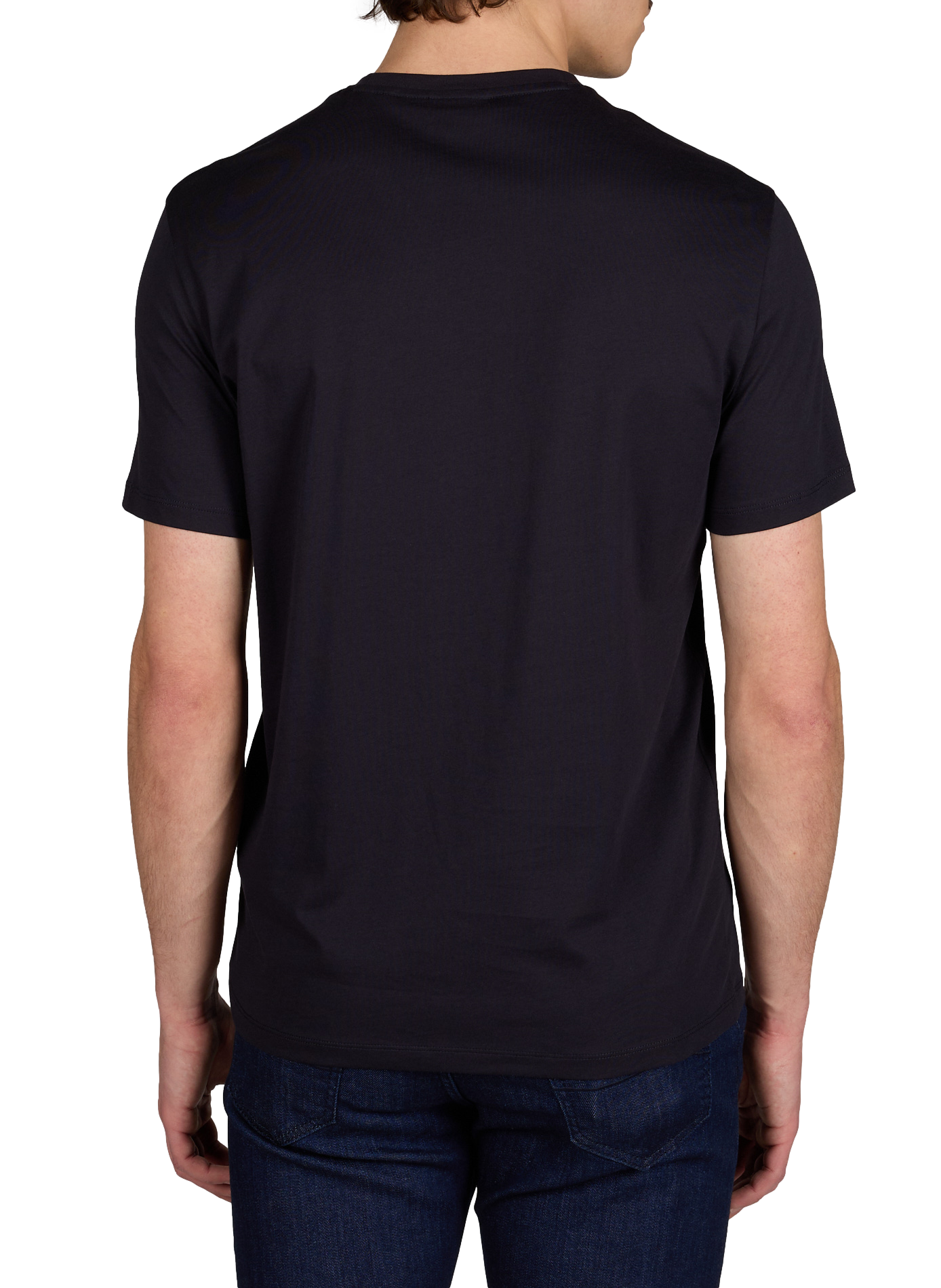 Cotton round-neck T-shirt ARMANI EXCHANGE Blue