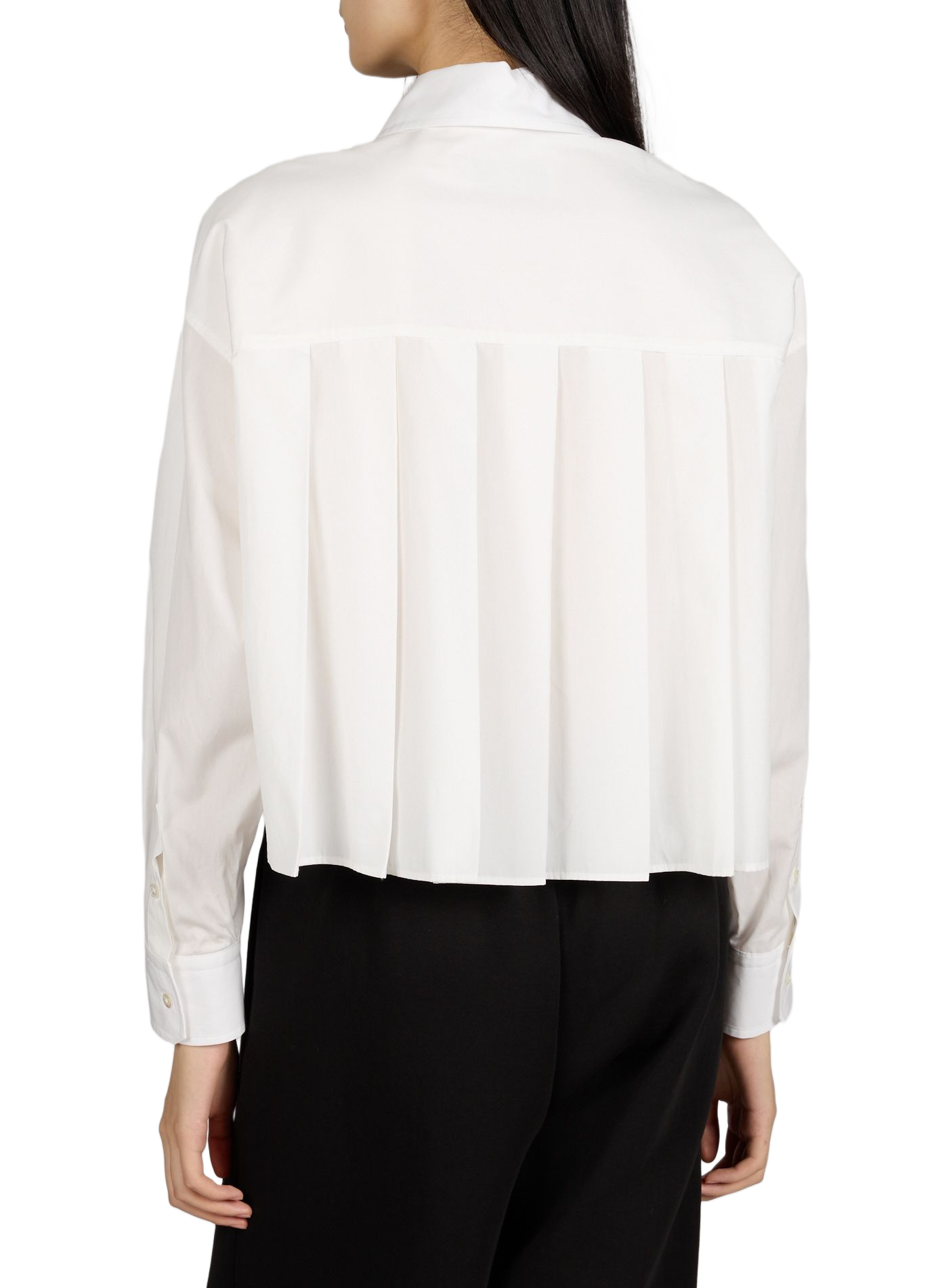 Chemise large courte en coton MAX MARA WEEK END Blanc